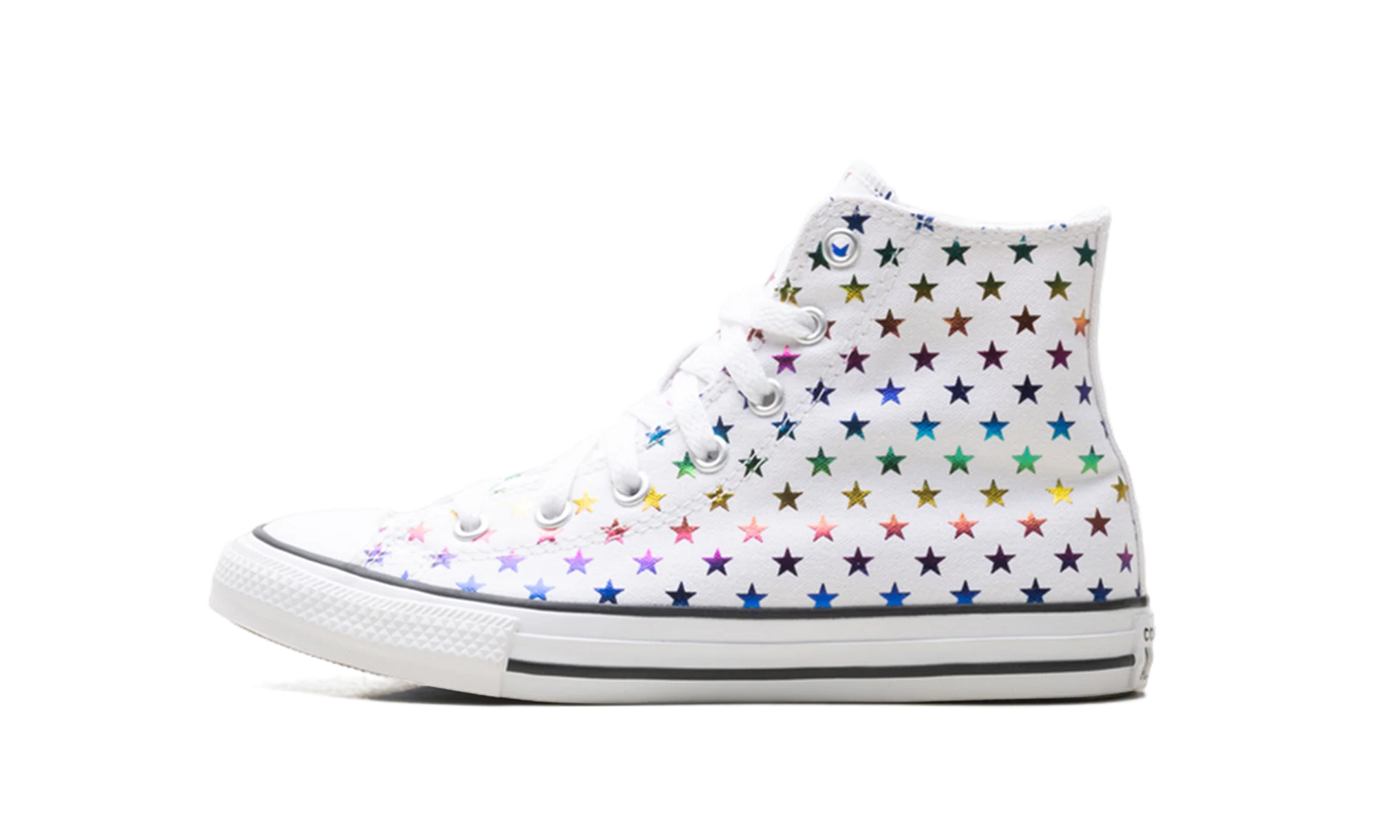 Chuck Taylor All Star High GS "Allover Metallic Stars - White" 670686F