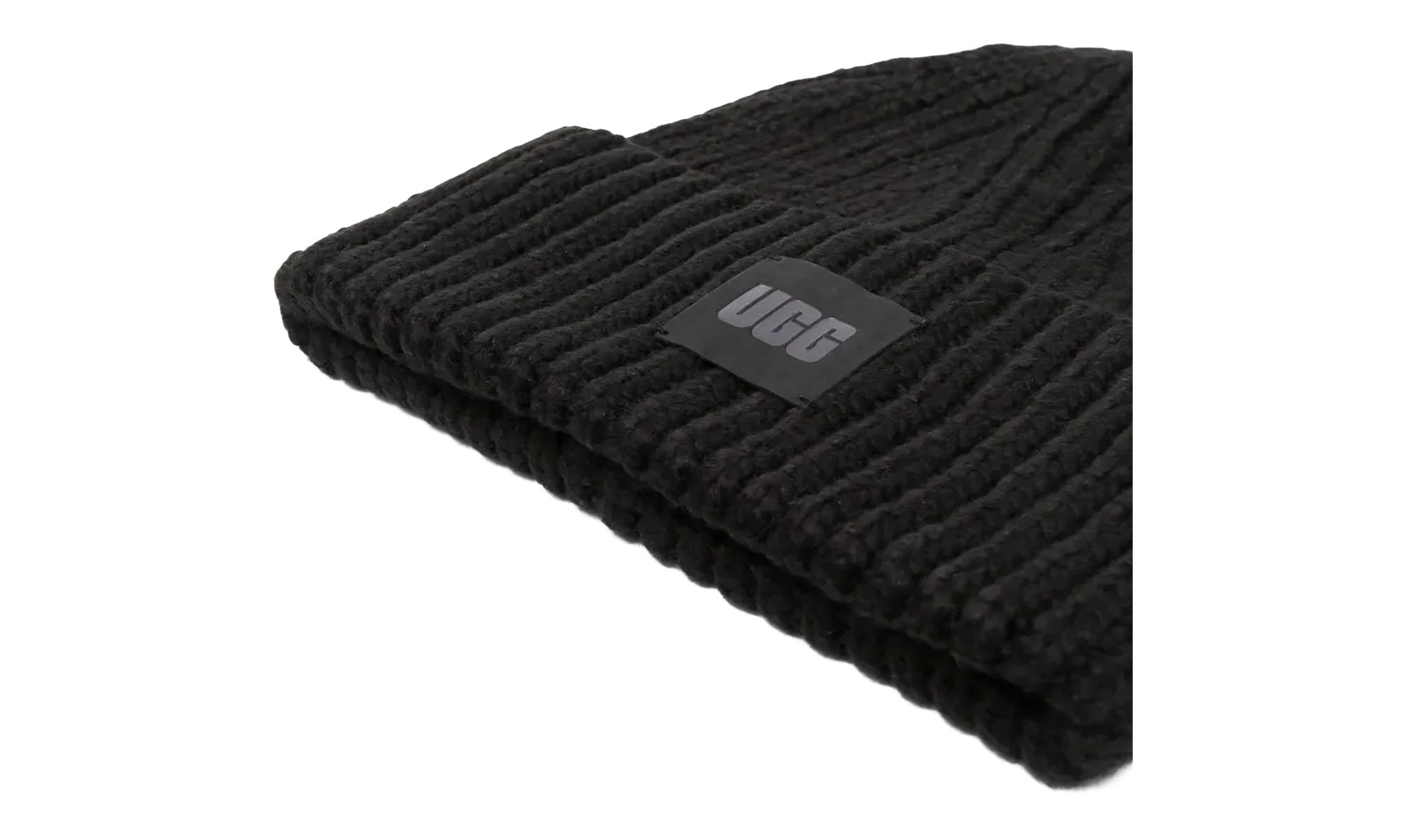 Chunky Beanie Rib Knit "Black" 20061 BLK - Image 2