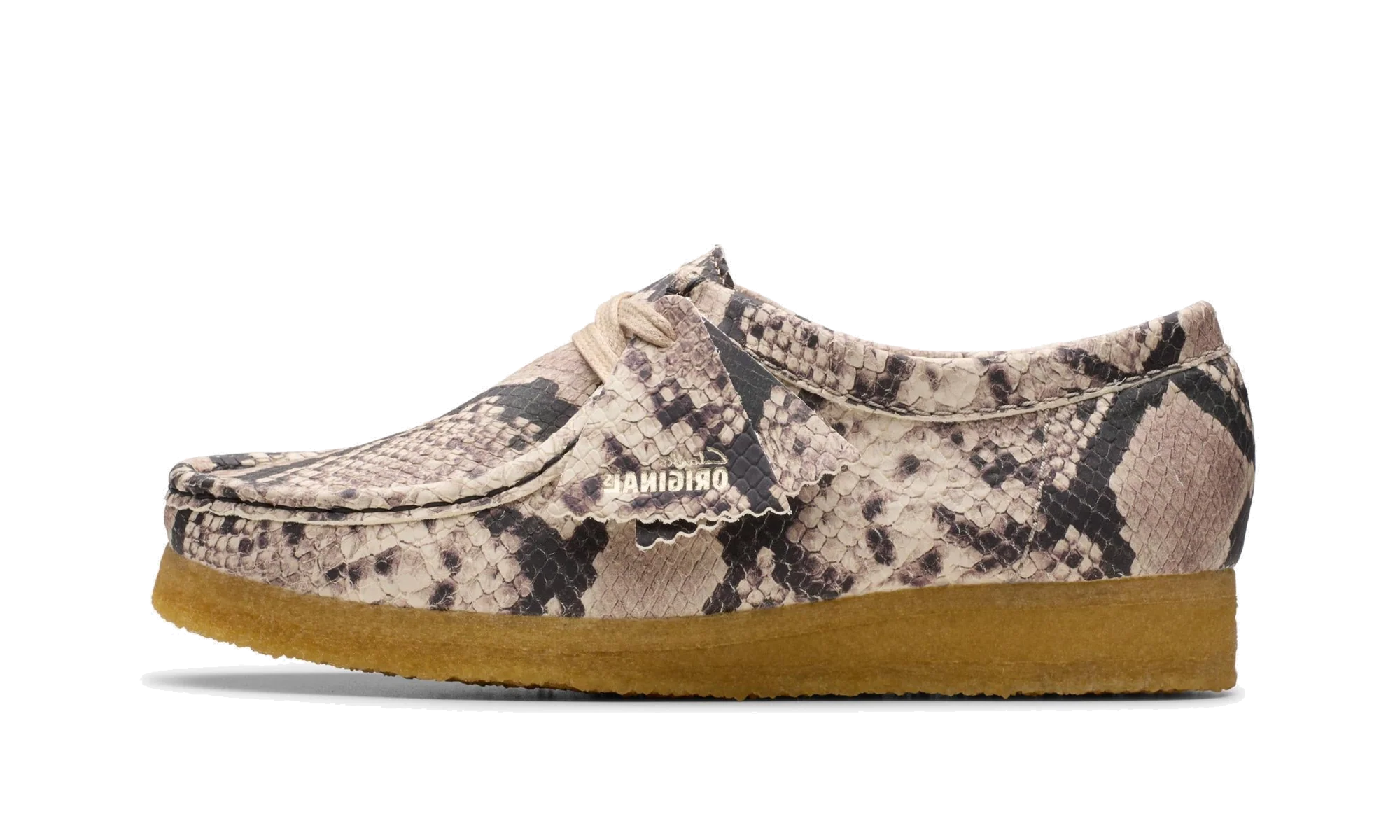CLARKS WALLABEE WMNS "Grey Snake Leather" 26179329