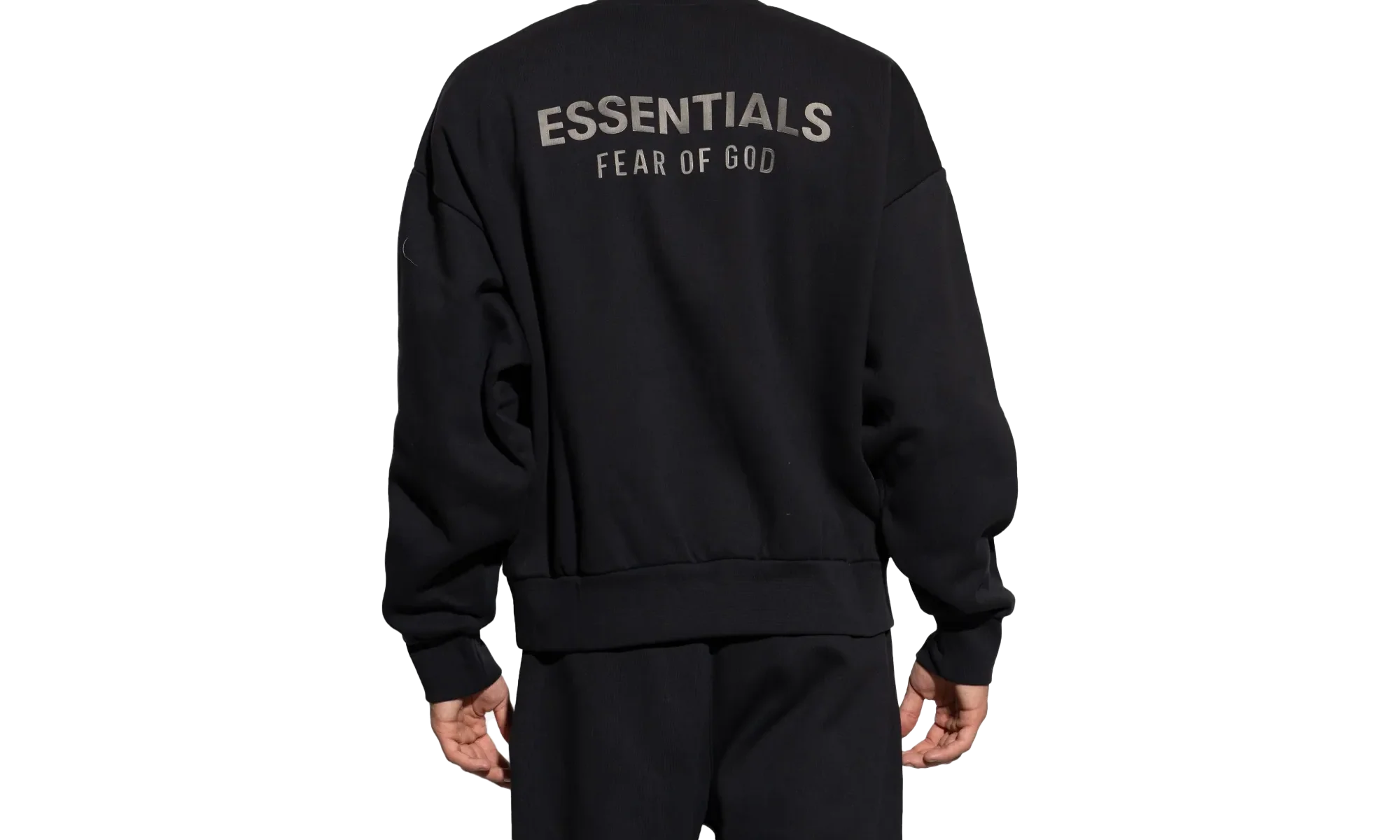 Classic Crewneck Sweatshirt "Jet Black" 192SP252040F - Image 2
