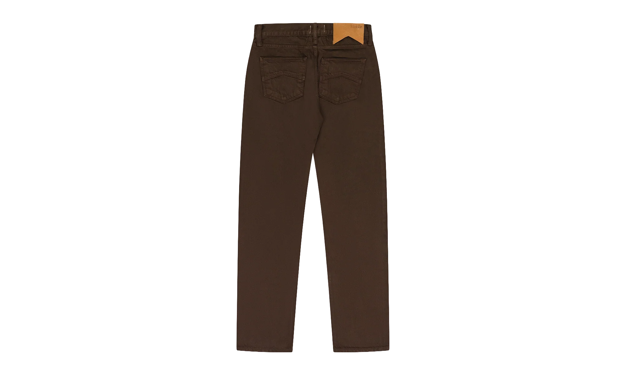 Classic Denim Straight-fit Jeans "Brown" RHD MJNS 0033 - Image 2