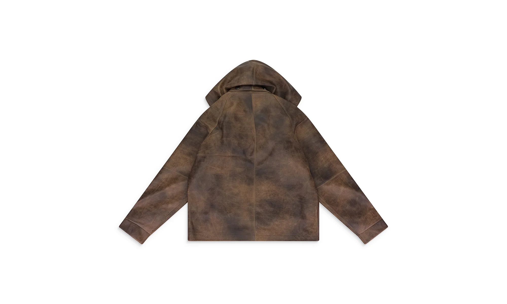 CLASSIC LEATHER JACKET "Green / Brown" WDWMOTW 0031 - Image 2