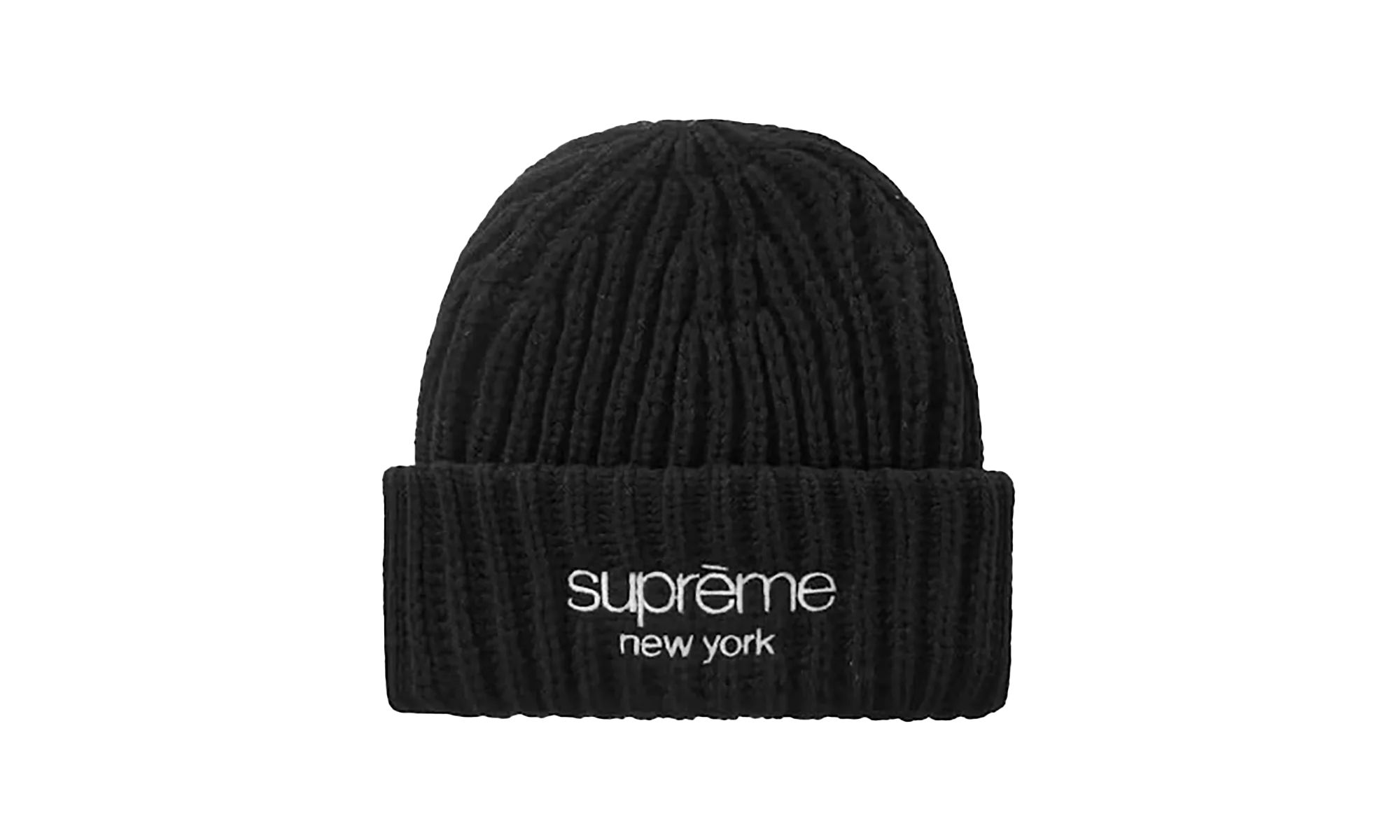Classic Logo Chunky Ribbed Beanie "Black" SU26512
