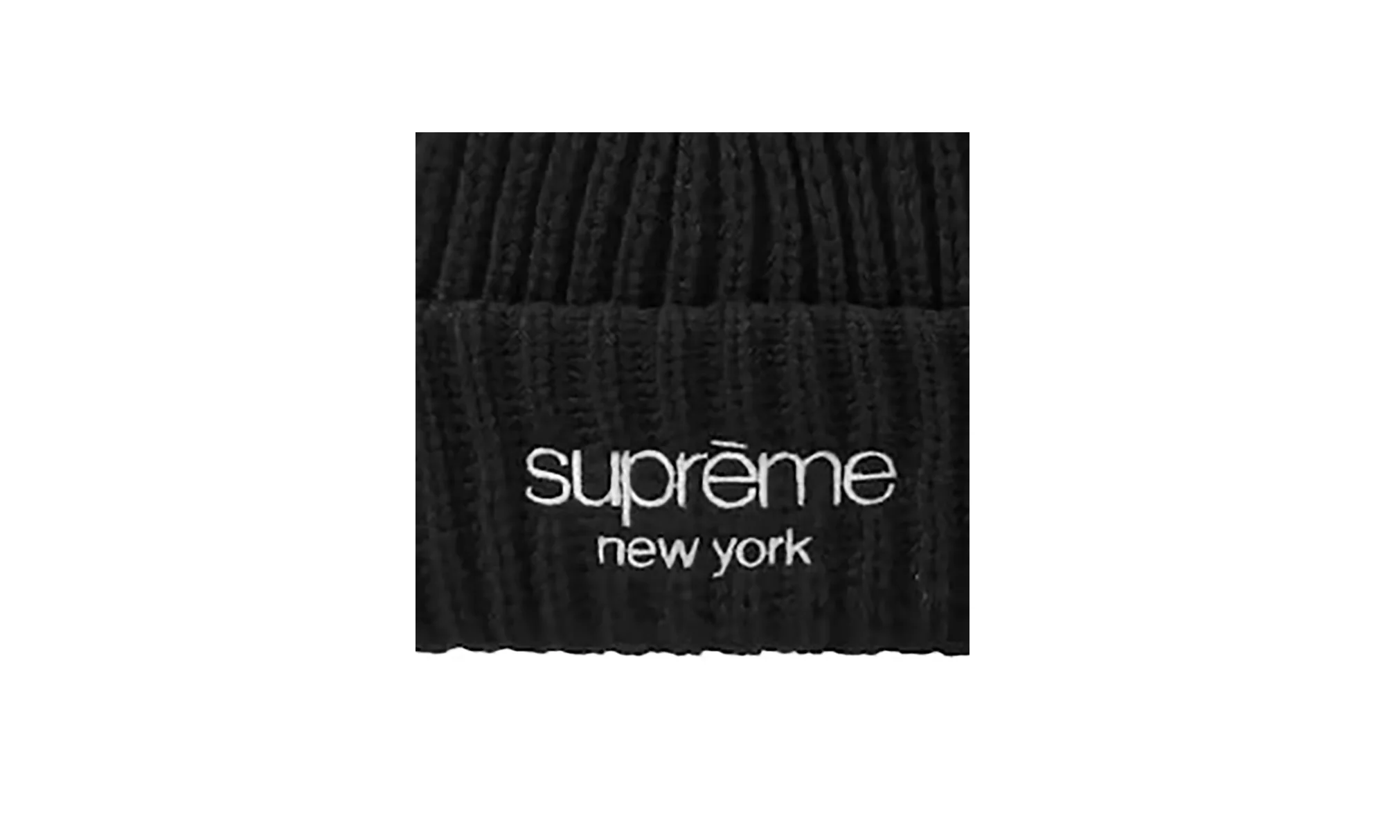 Classic Logo Chunky Ribbed Beanie "Black" SU26512 - Image 2