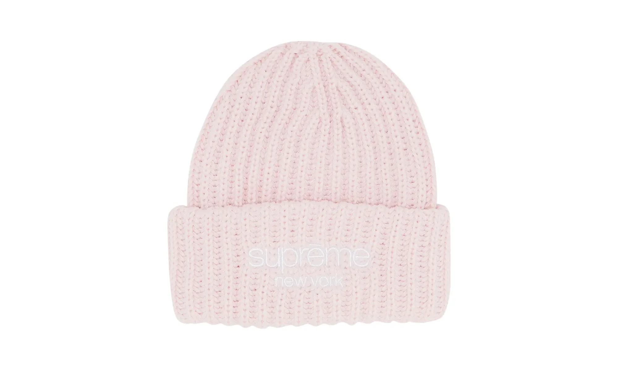 Classic Logo Chunky Ribbed Beanie "FW24 - LightPink" SU26507