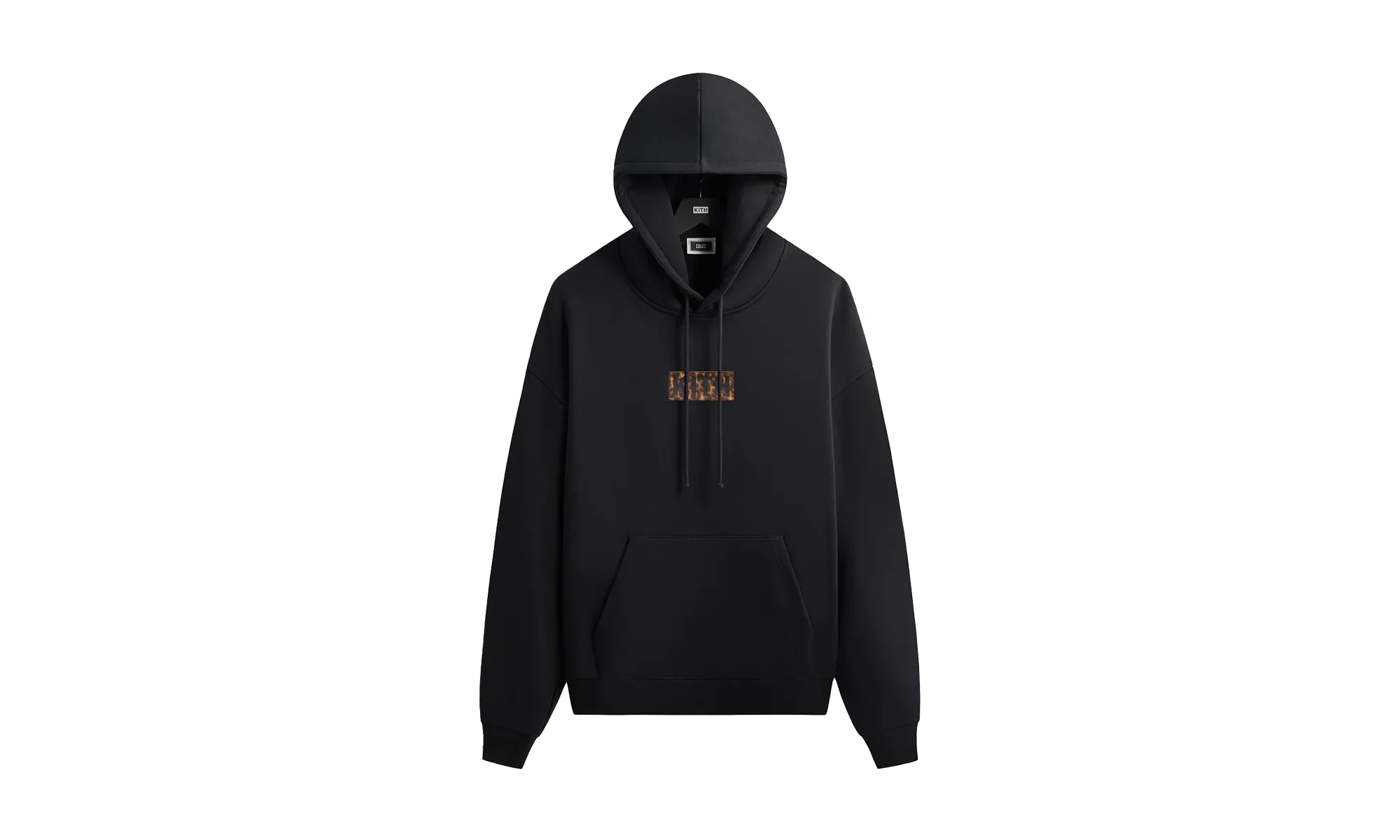 Classic Logo Leopard Applique Nelson Hoodie "Black" khm034446 001