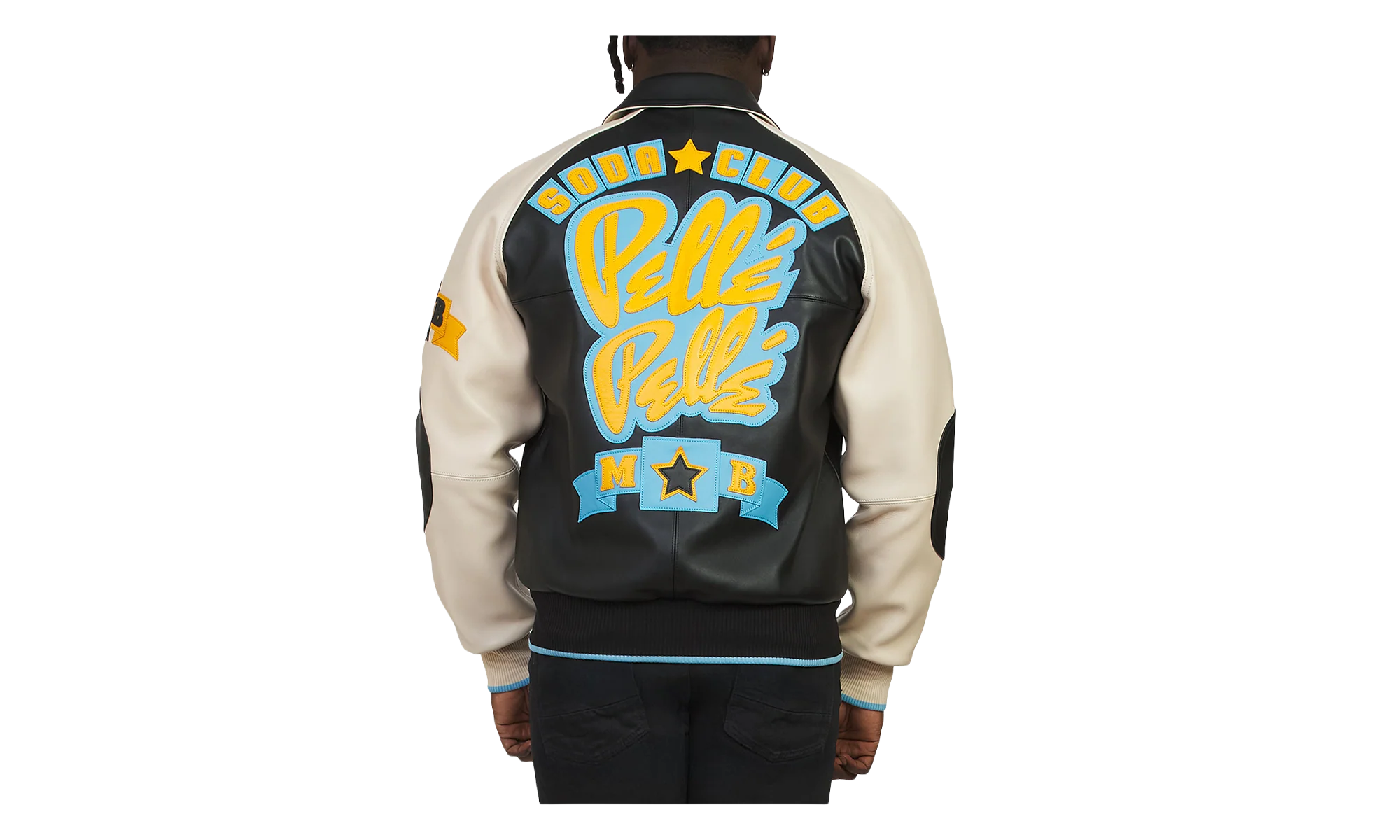 Classic Soda Club Jacket "Black / Ivory" PP022 - Image 2