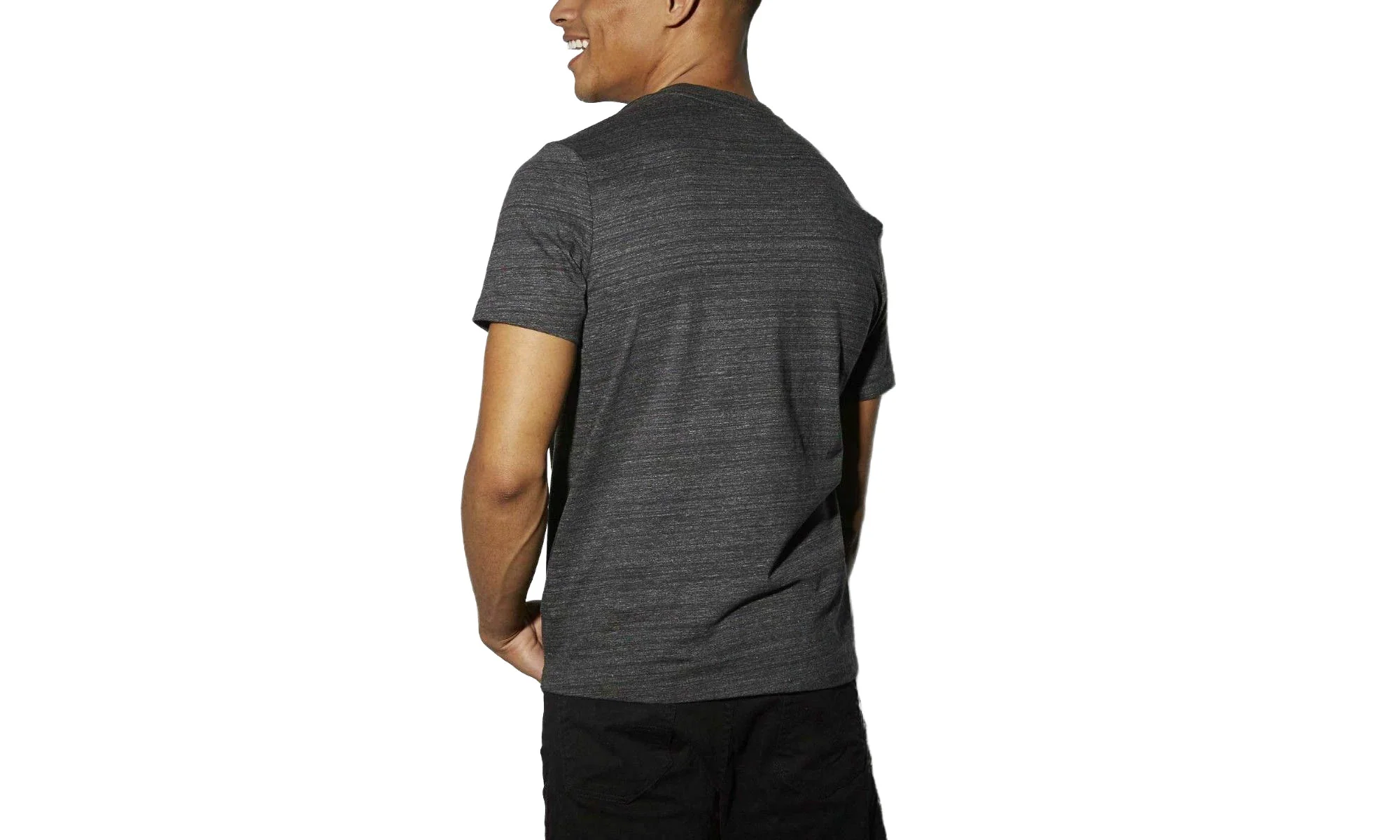 Classic Starcrest Tee "Dark Grey Heather / Coal" AY1170 - Image 2