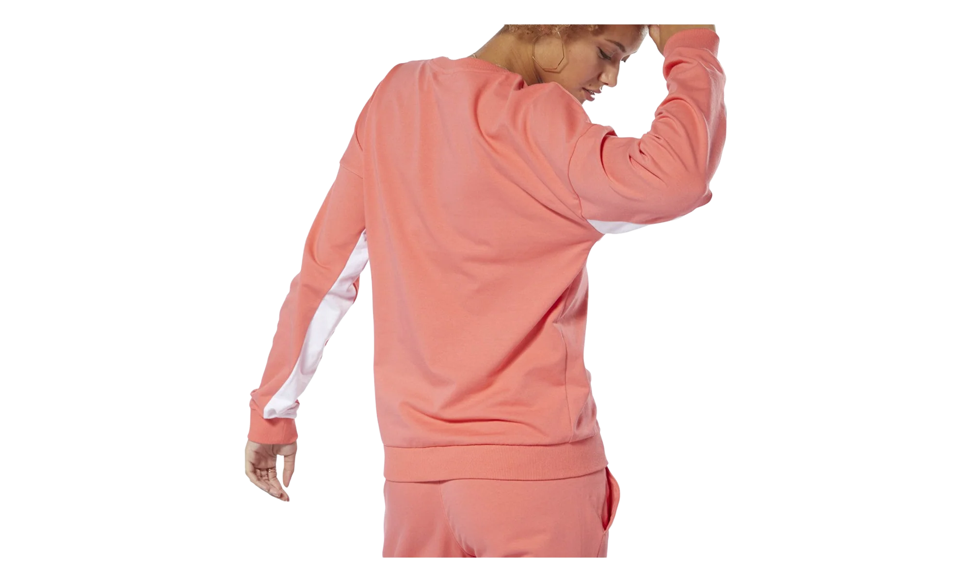 Classics French Terry Crew Sweatshirt WMNS "Bright Rose" DT7245 - Image 2
