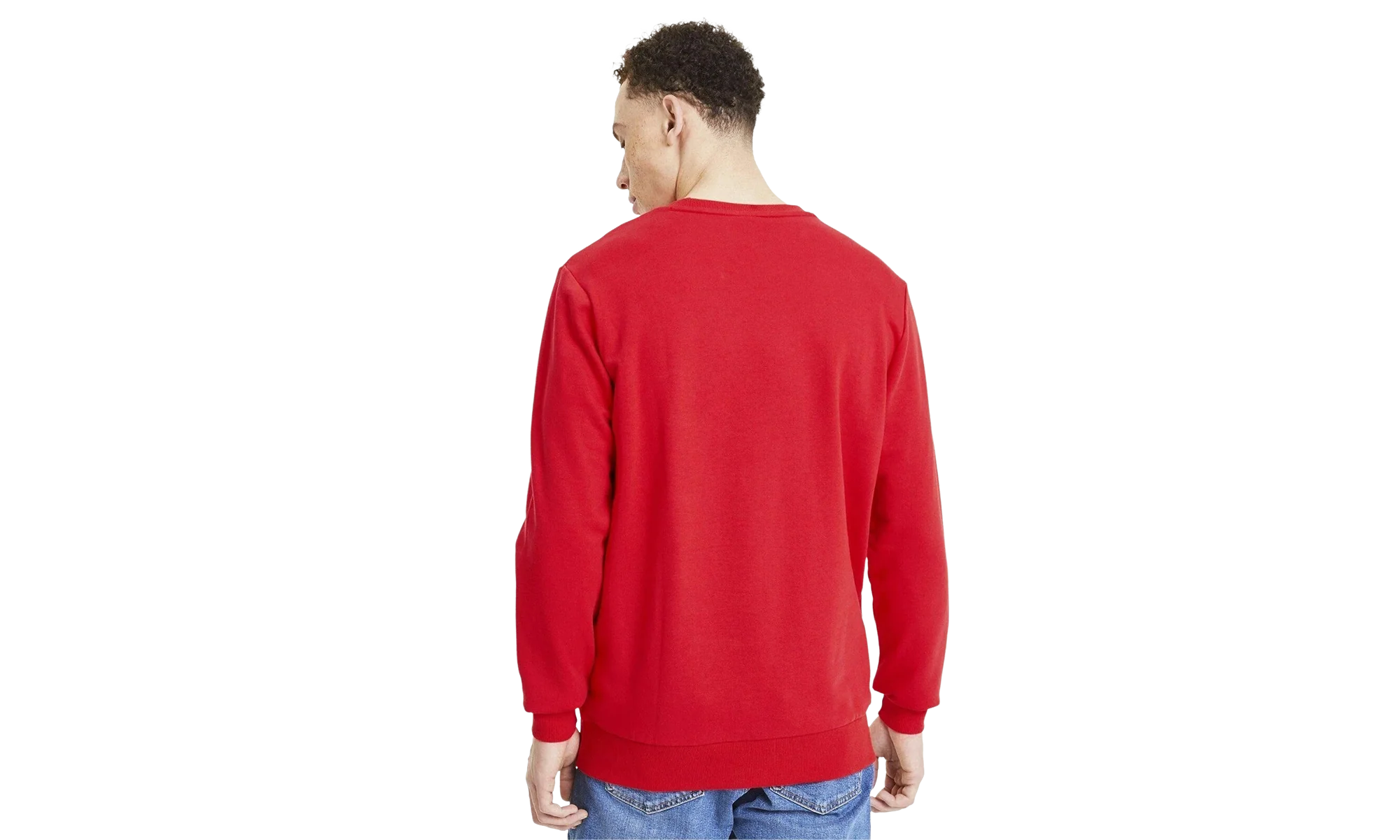 Classics Logo Crewneck Sweatshirt "High Risk Red" 595198 11 - Image 2