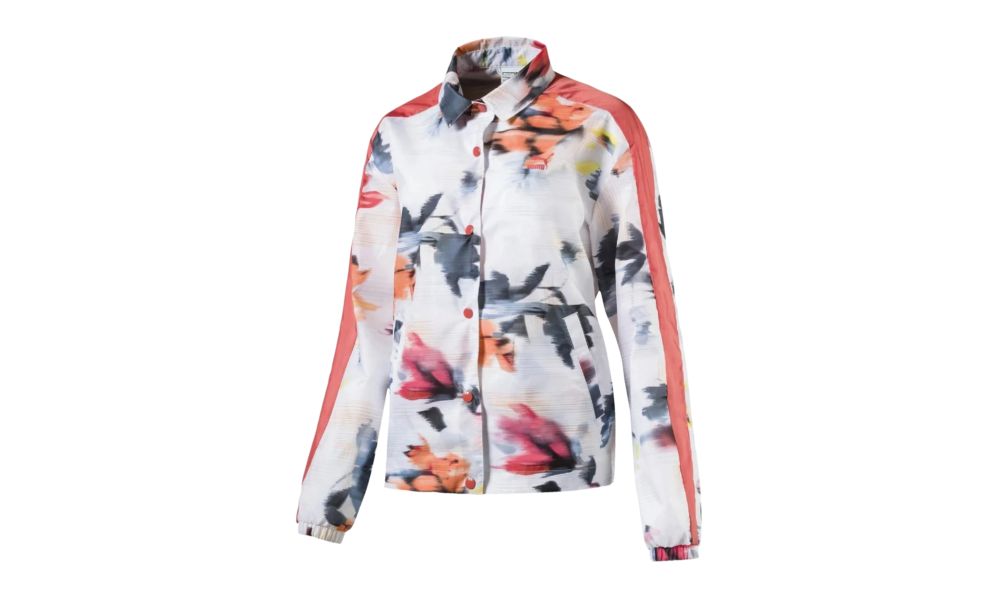 Classics Logo T7 Coach Jacket AOP WMNS "Puma White" 575432 02