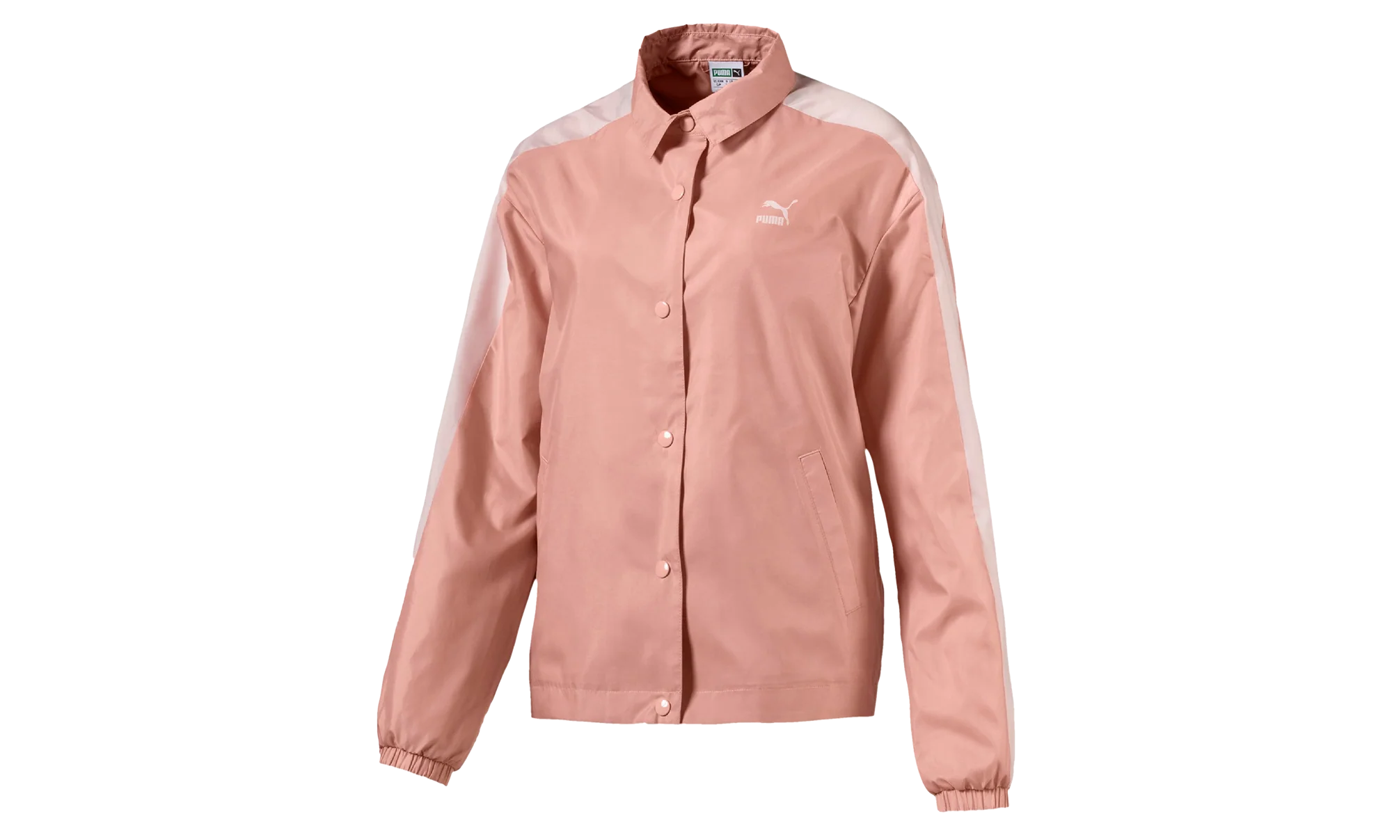 CLASSICS LOGO T7 COACH JACKET WMNS "Peach Beige" 575393 31