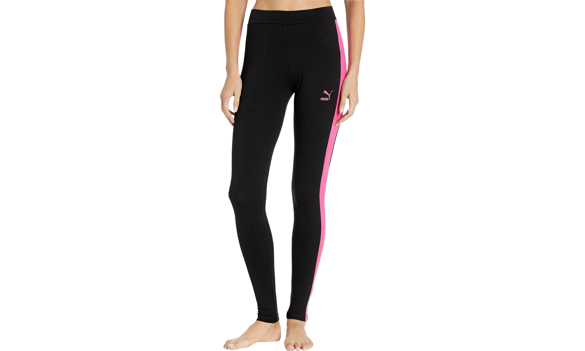 Classics Logo T7 Legging WMNS "Puma Black / Fuchsia Purple" 575075 94 - Image 2