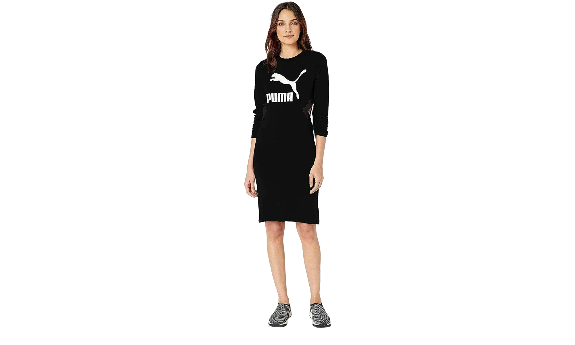 Classics Logo Tight Dress WMNS "Cotton Black" 578057 01 - Image 3