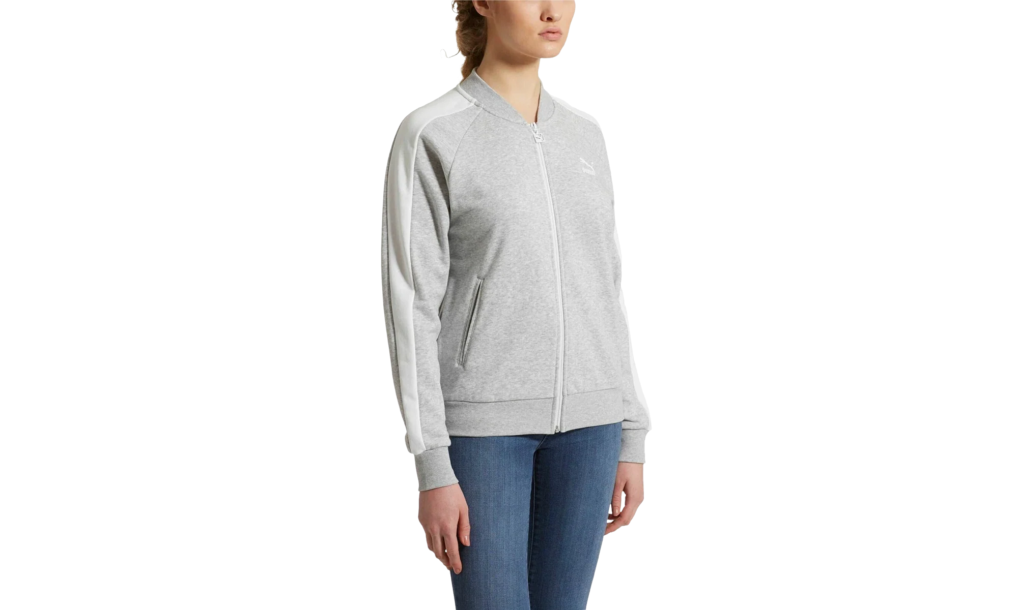 Classics T7 Track Jacket WMNS "Light Gray Heather" 577953 04 - Image 2
