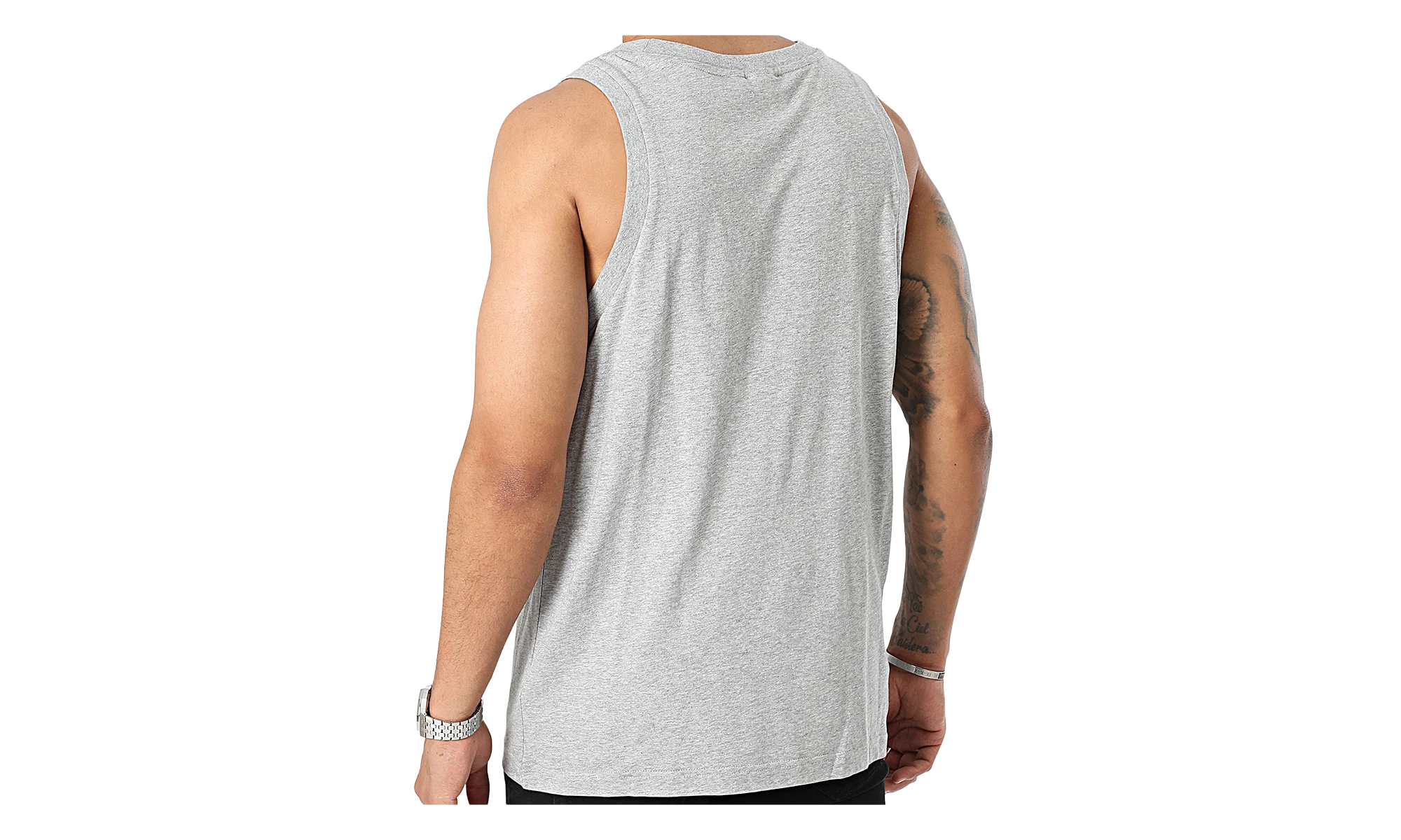 Classics Trefoil Tank Top "Medium Grey Heather" IM2082 - Image 2