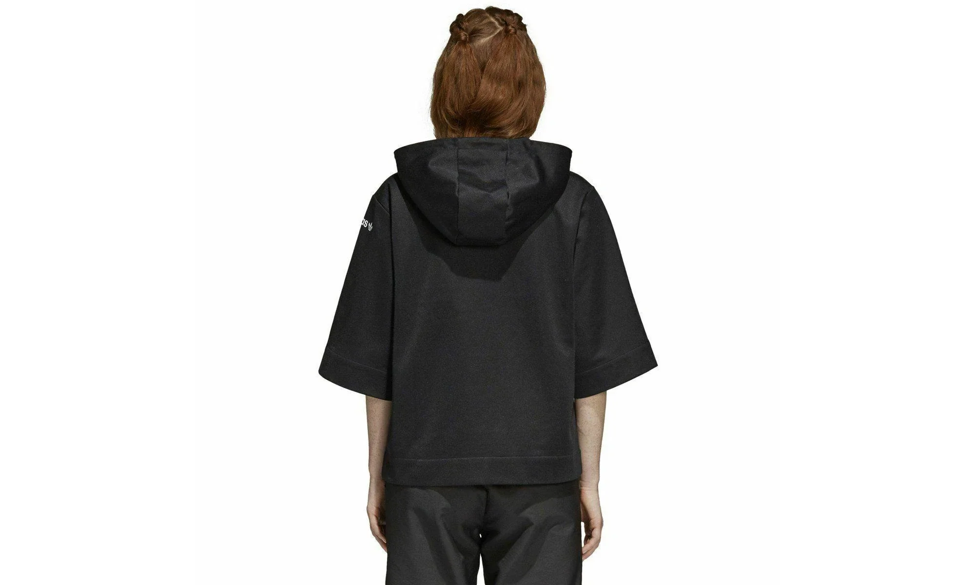 CLRDO 3/4 Sleeve Hoodie WMNS "Black / White" CY3563 - Image 2