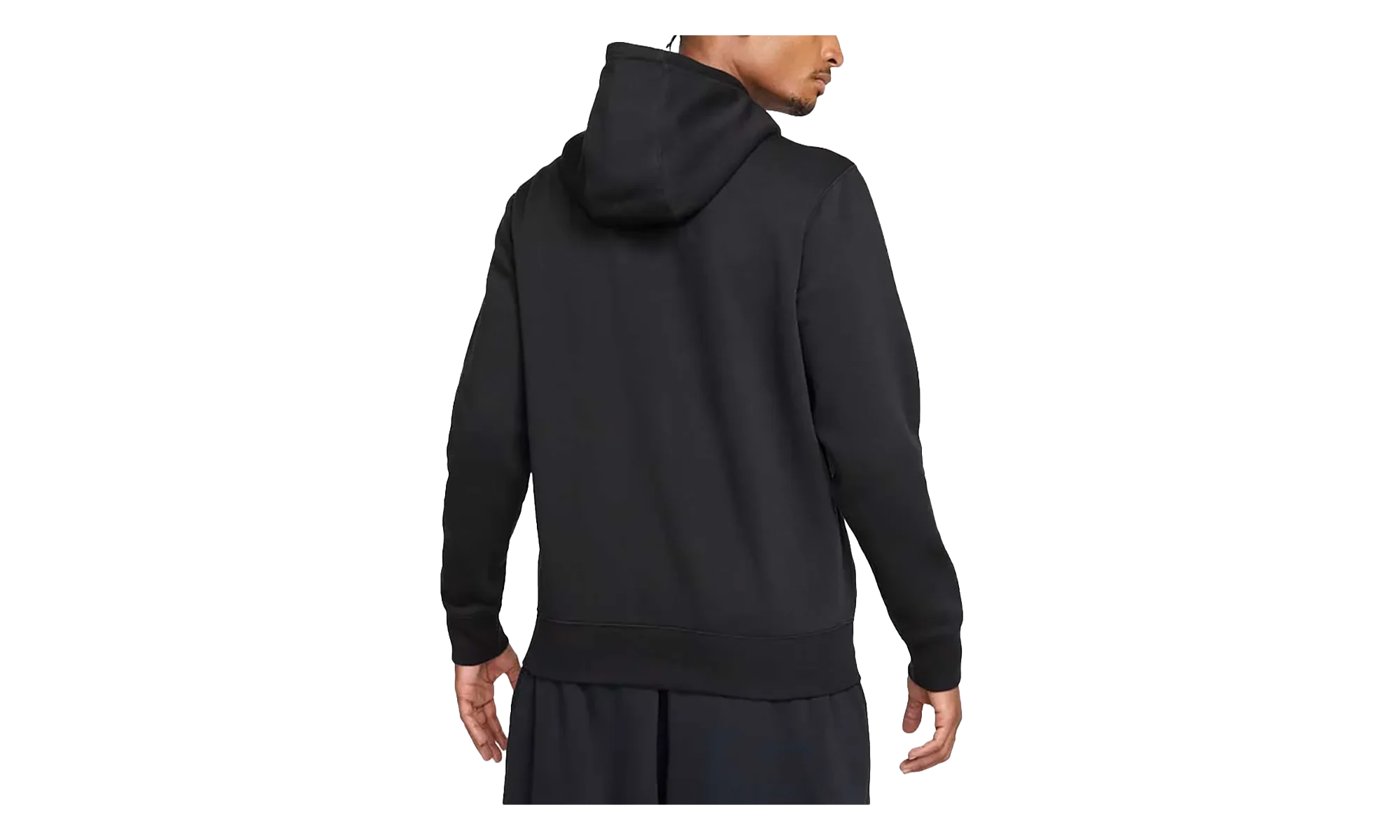 Club Full-Zip Fleece Hoodie "Black / White" FN3861 010 - Image 2