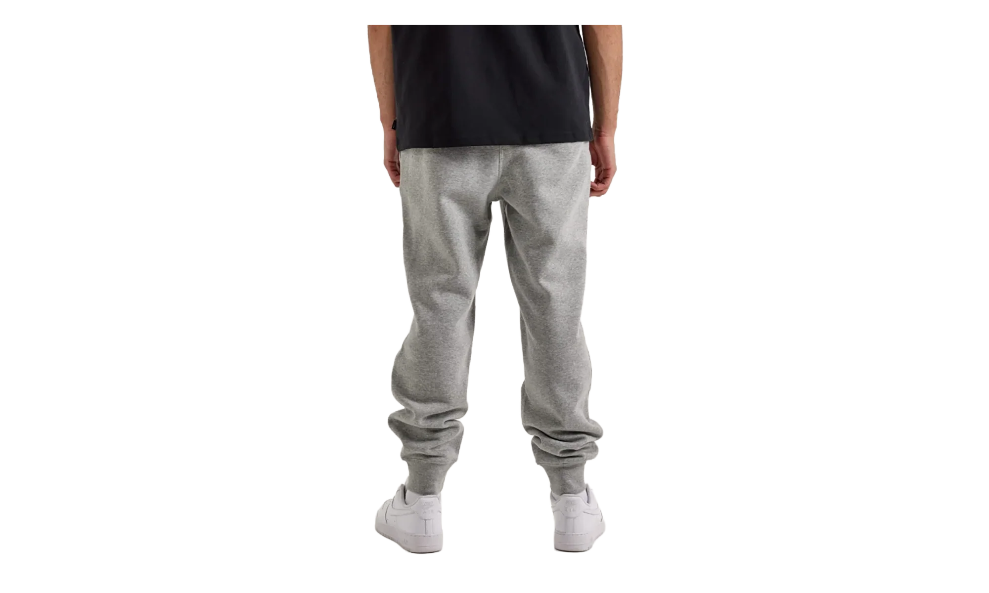 Club Joggers "Dark Grey Heather / Light Smoke Grey / White" FN3787 063 - Image 4