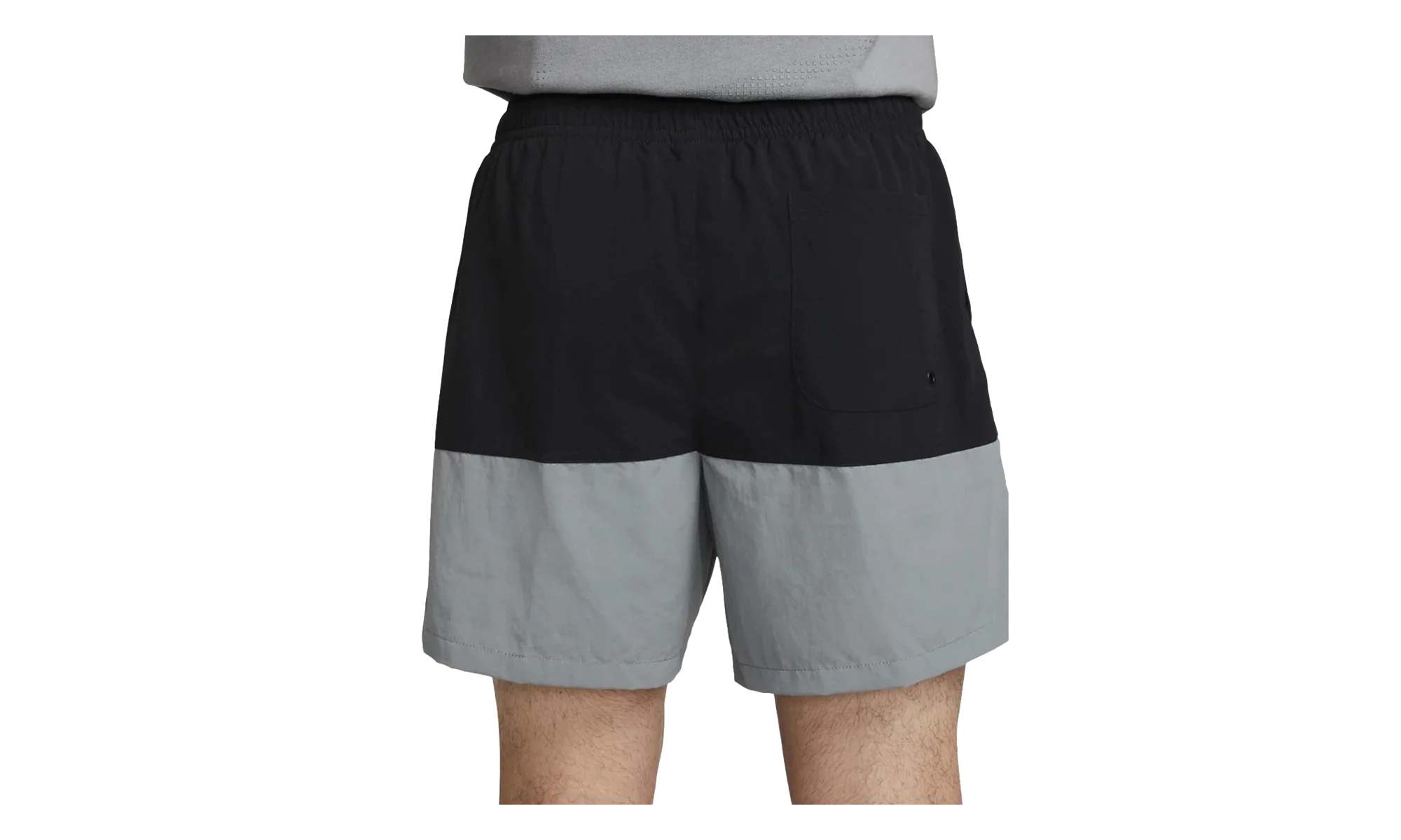 Club Woven Color-Blocked Shorts "Black / Smoke Grey / White" FB7811 010 - Image 2