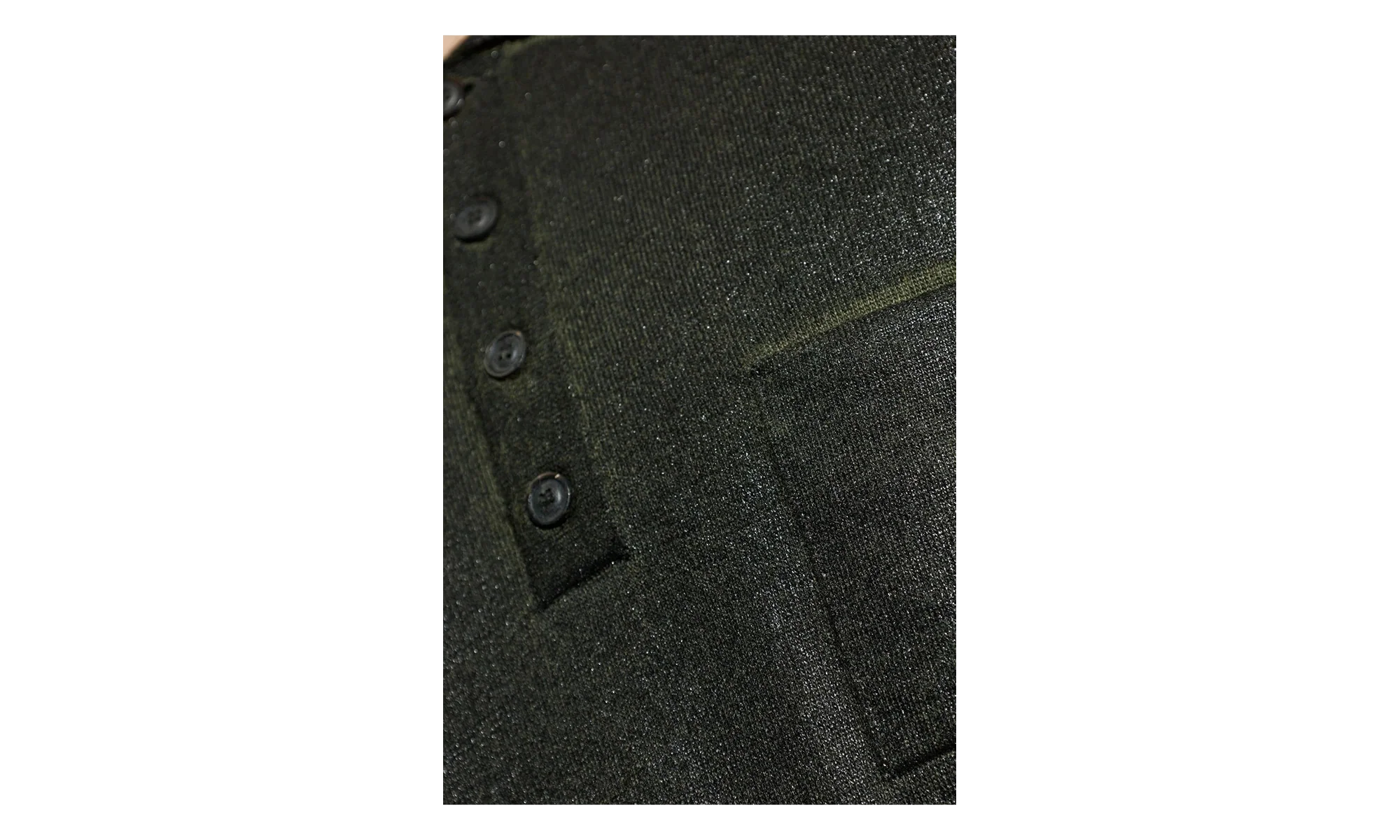 Coated Polo Sweater "Green" S50GL0075M13236696S - Image 2