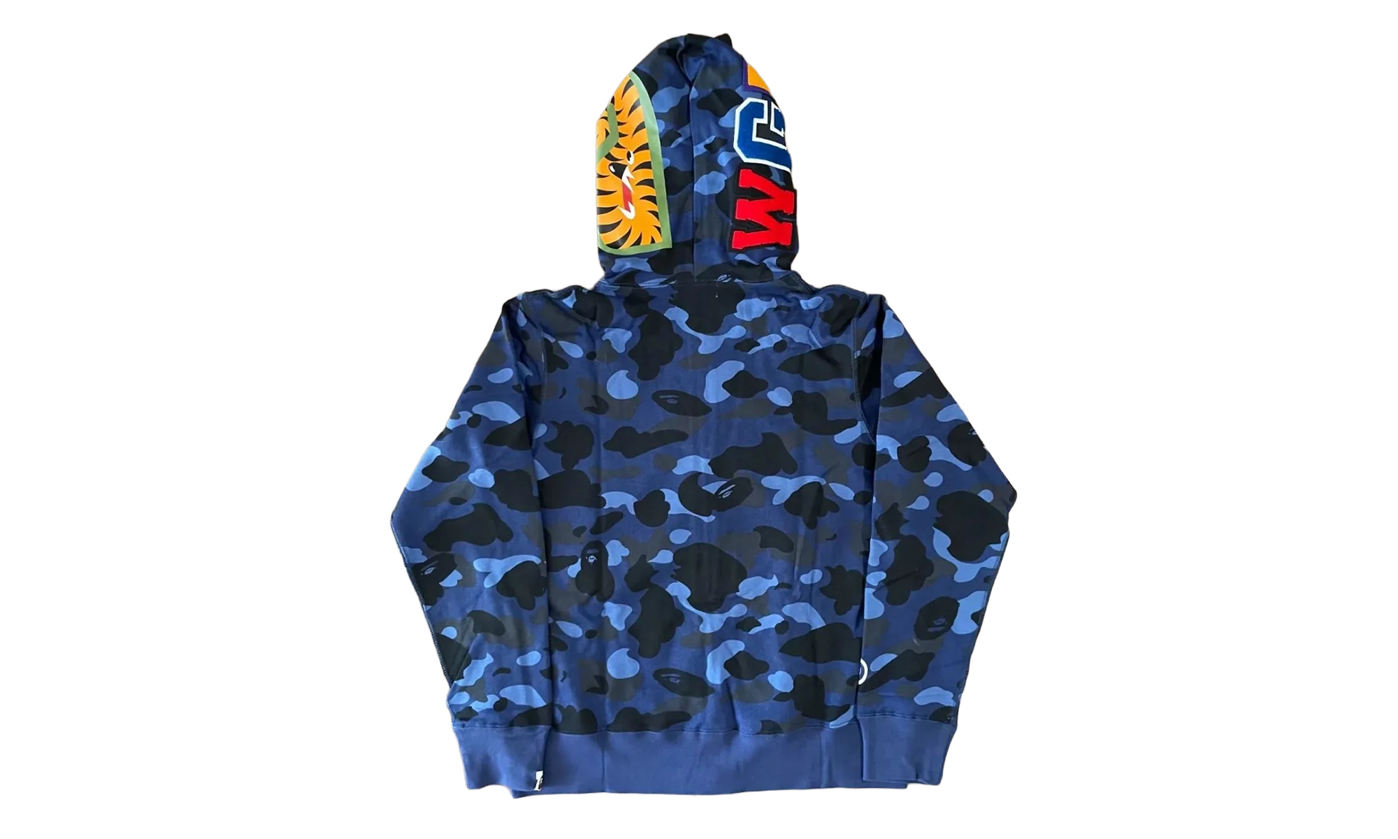 Color Camo Shark Full Zip Hoodie "Navy Blue" BCCSFZUHSB - Image 2