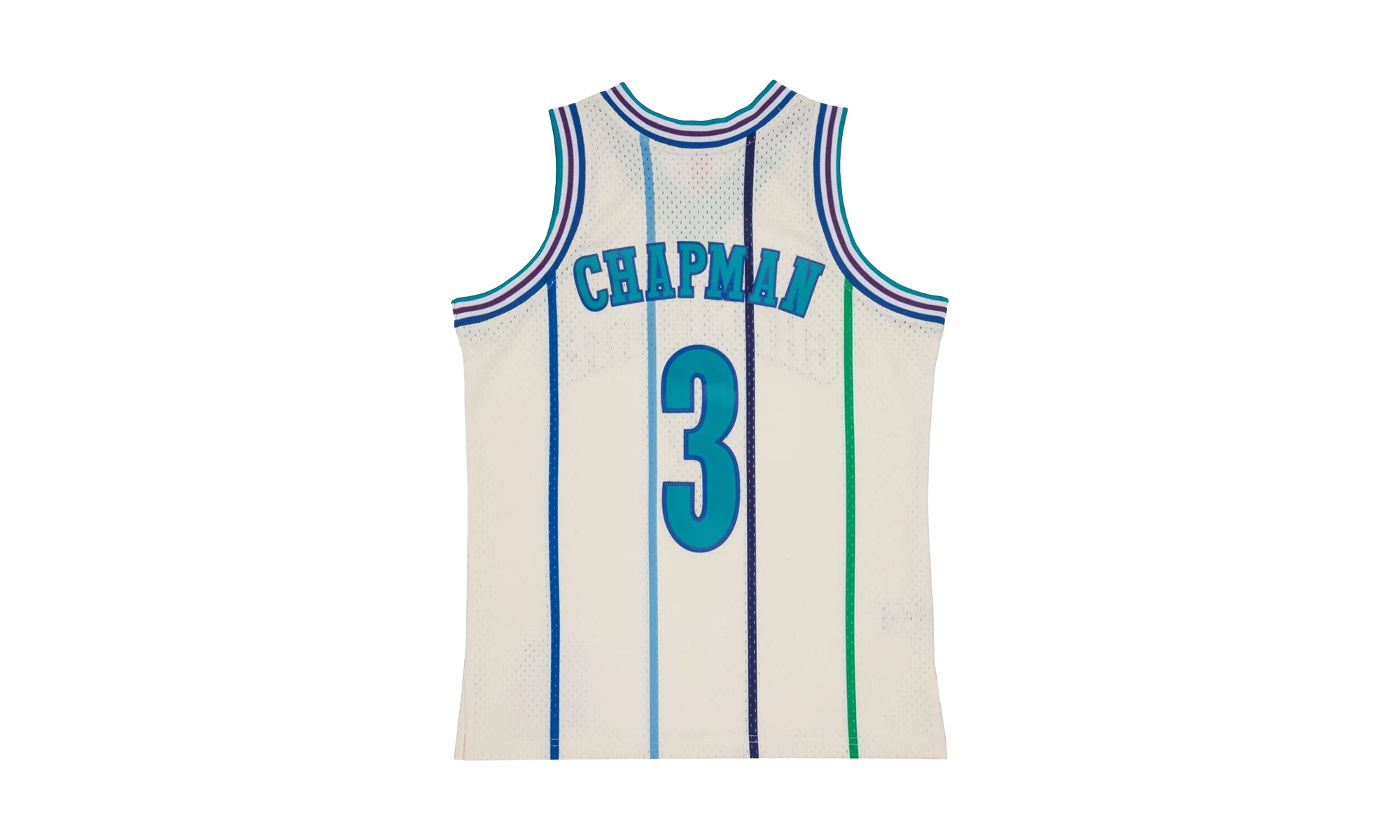 Color Swingman Jersey Hornets 1988 "Rex Chapman" TFSM5052 CHO88RCHOFWH - Image 2