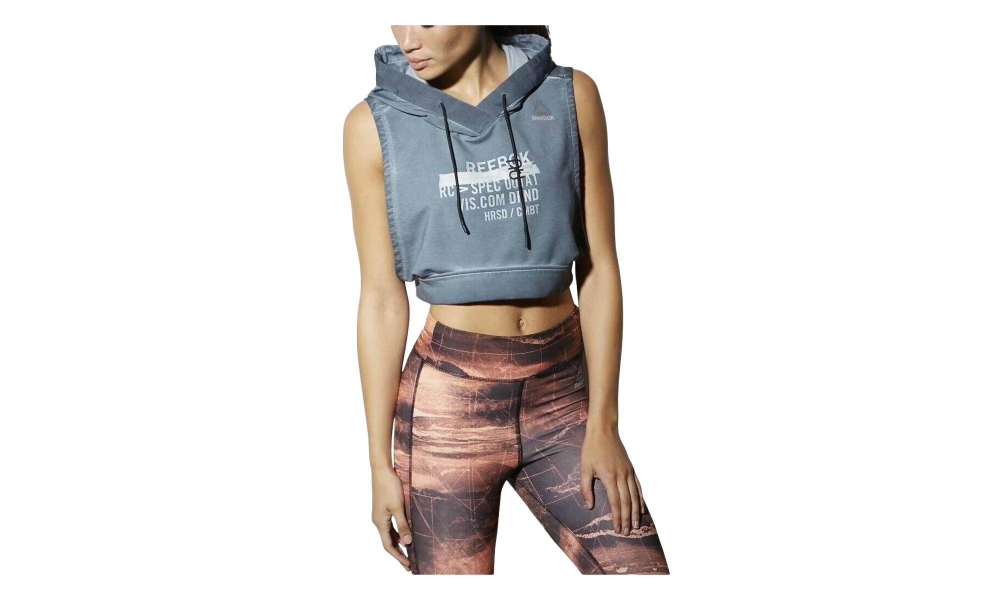 Combat Glory Crop Top Hoody WMNS "Stonewash" BK3881