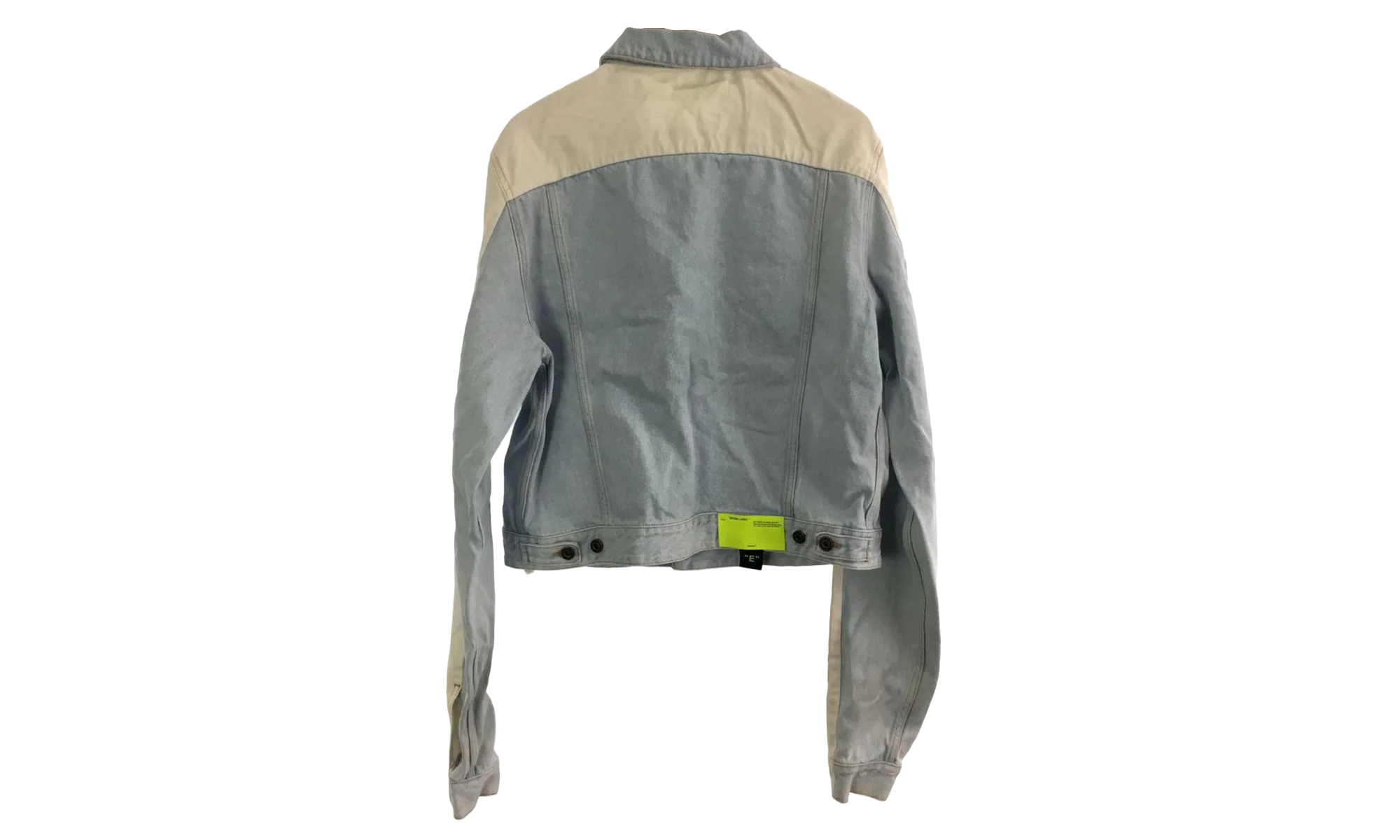 Contrast Denim Jacket "Blue / White" OMYE026S19386001 - Image 2
