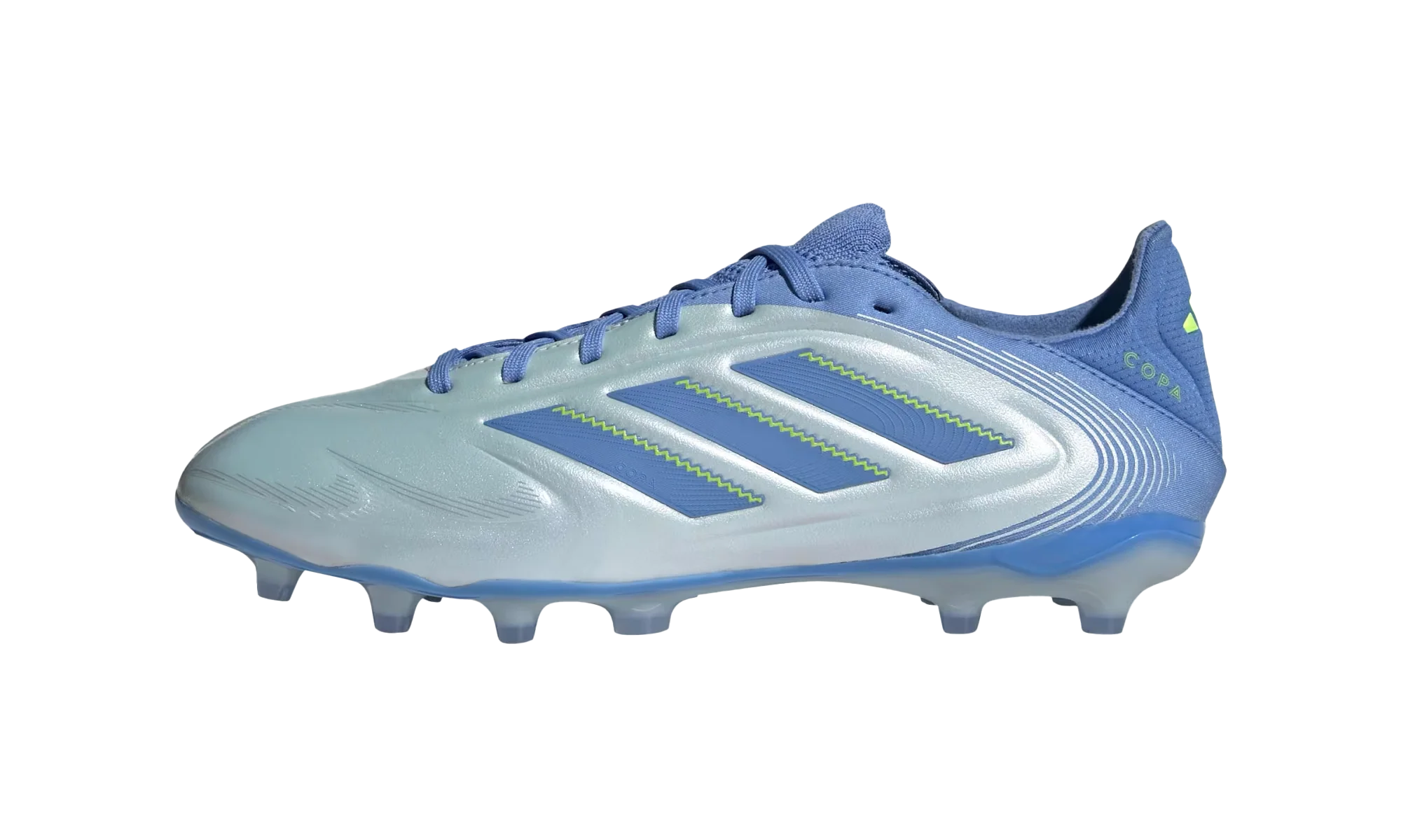 Copa Pure 3 Pro Firm Ground Cleats "Halo Blue / Blue Fusion / Lucid Lemon" ID9043