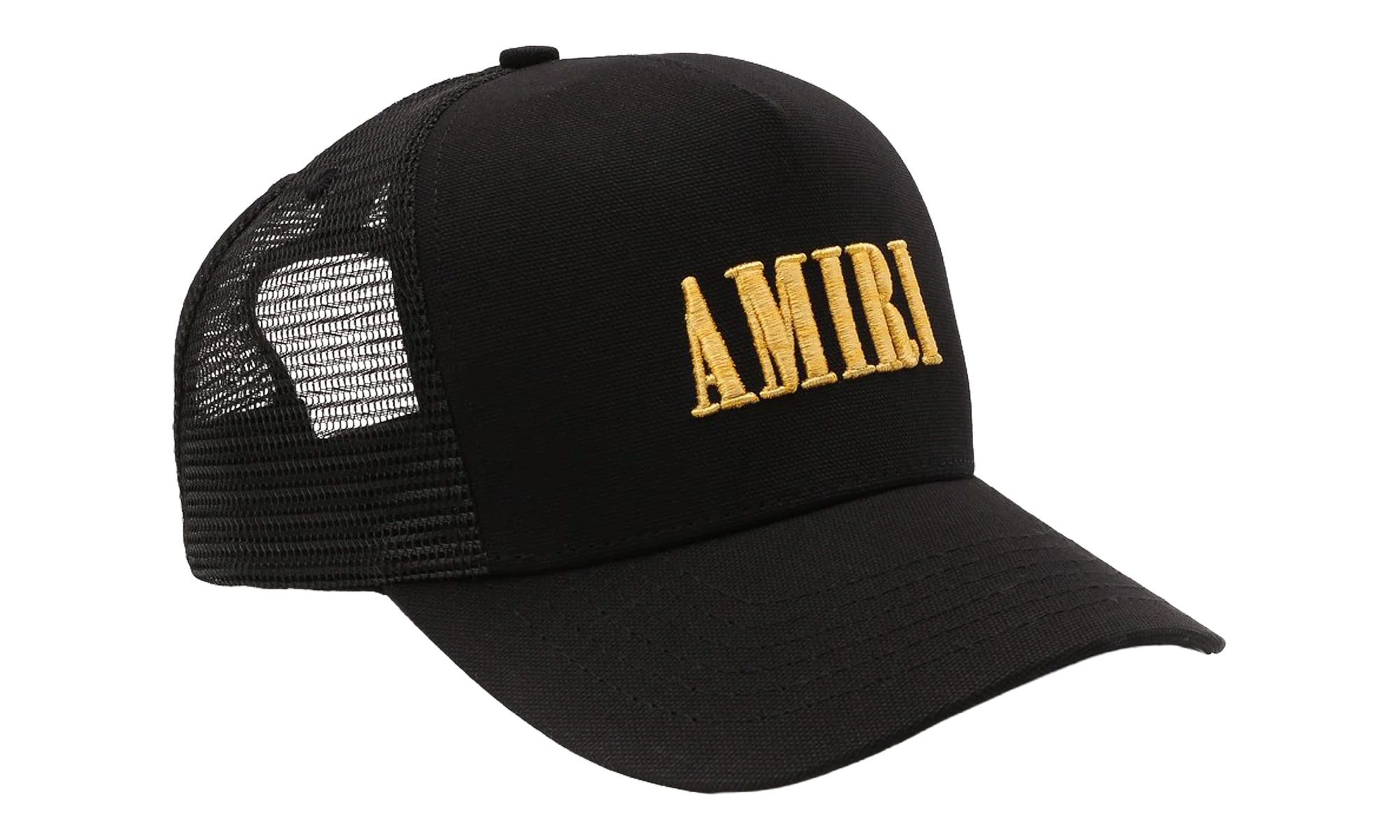 Core Logo Trucker Hat "Black / Yellow" XMAH001 011 BLAC - Image 3