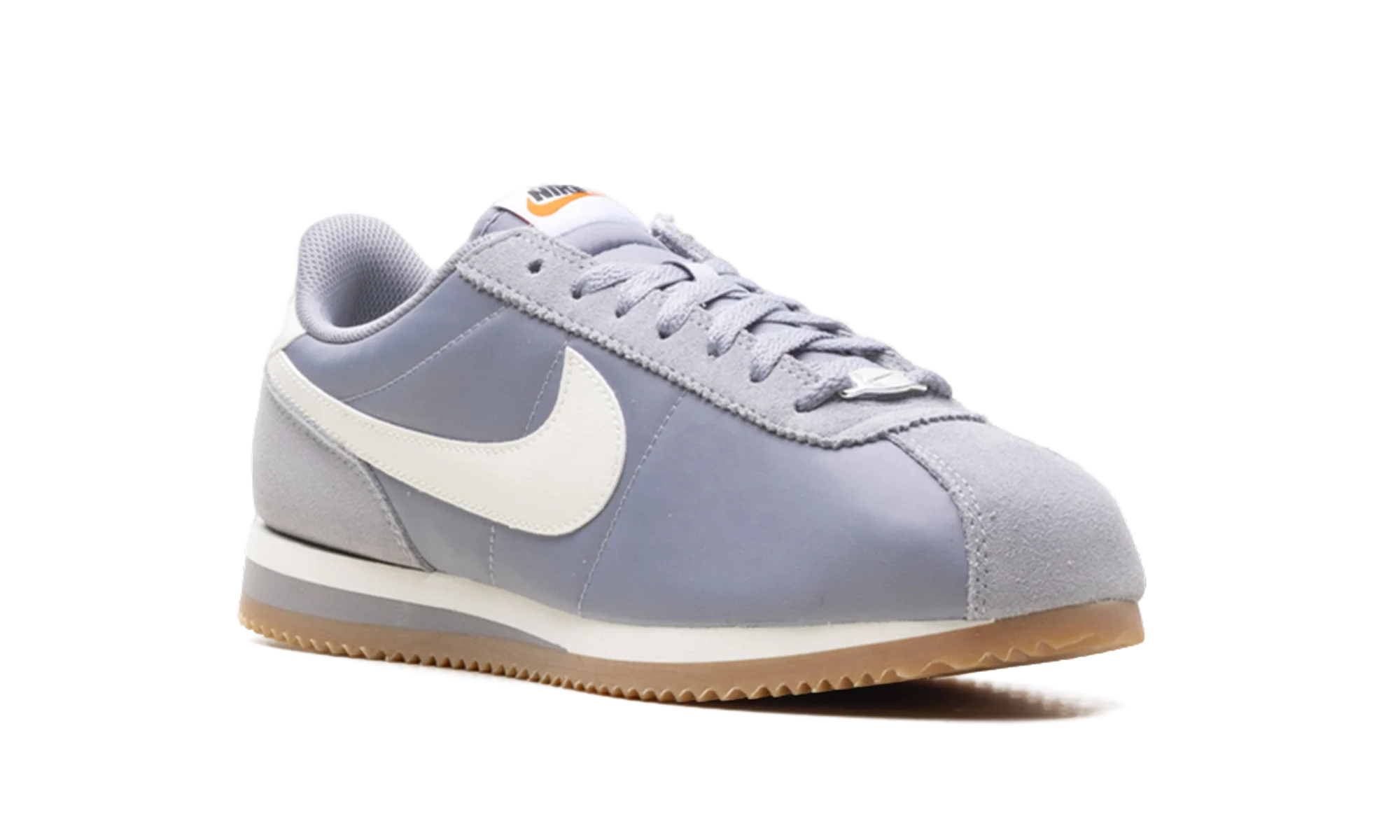 Cortez Textile WMNS "Cement Grey Gum Light Brown Safety Orange Sail" DZ2795 005 - Image 7