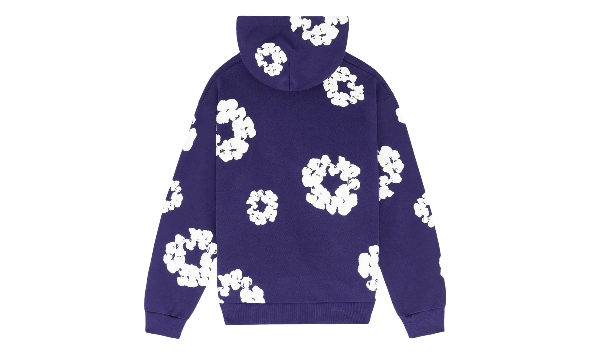 Cotton Wreath Hooded Sweatshirt "Purple" DT376 - Image 2
