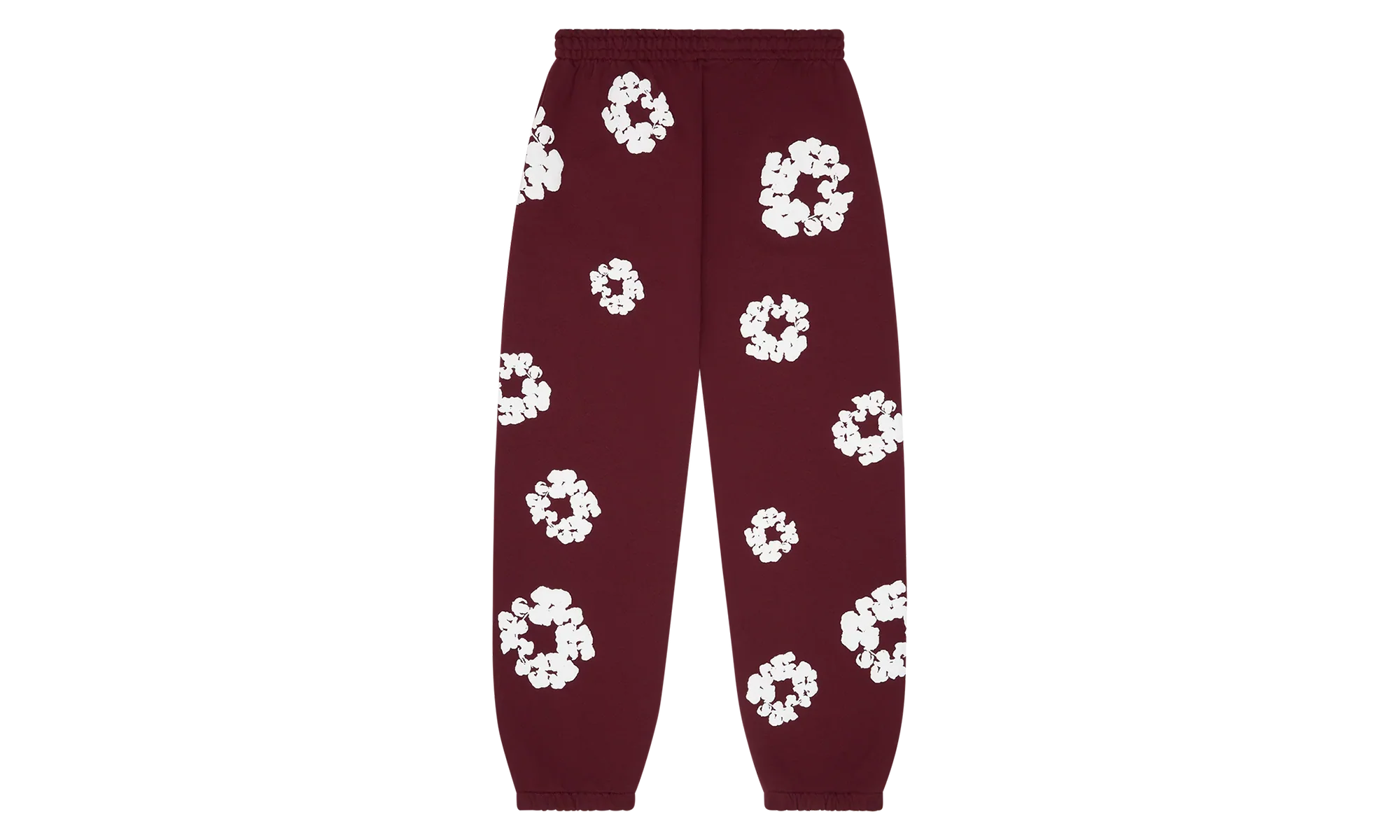 Cotton Wreath Sweatpants "Burgundy" DT251 - Image 2