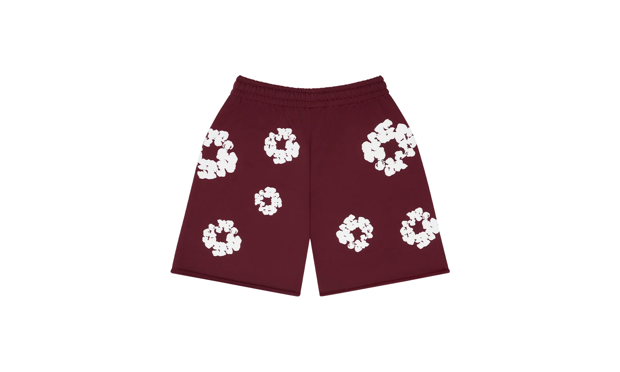Cotton Wreath Sweatshorts "Burgundy" DT252 - Image 2