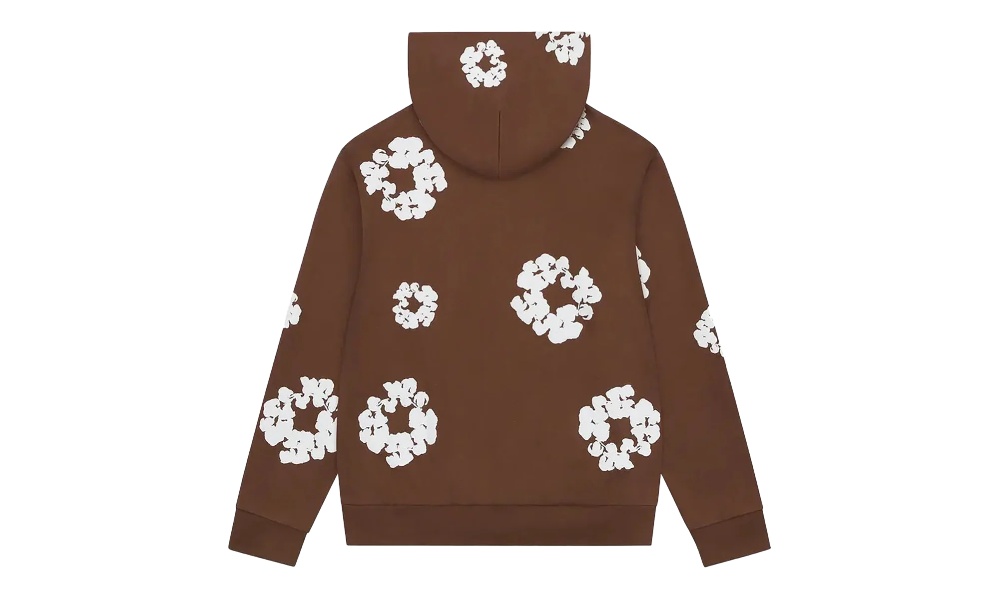 Cotton Wreath Zip Hoodie "Brown" DT451 - Image 2