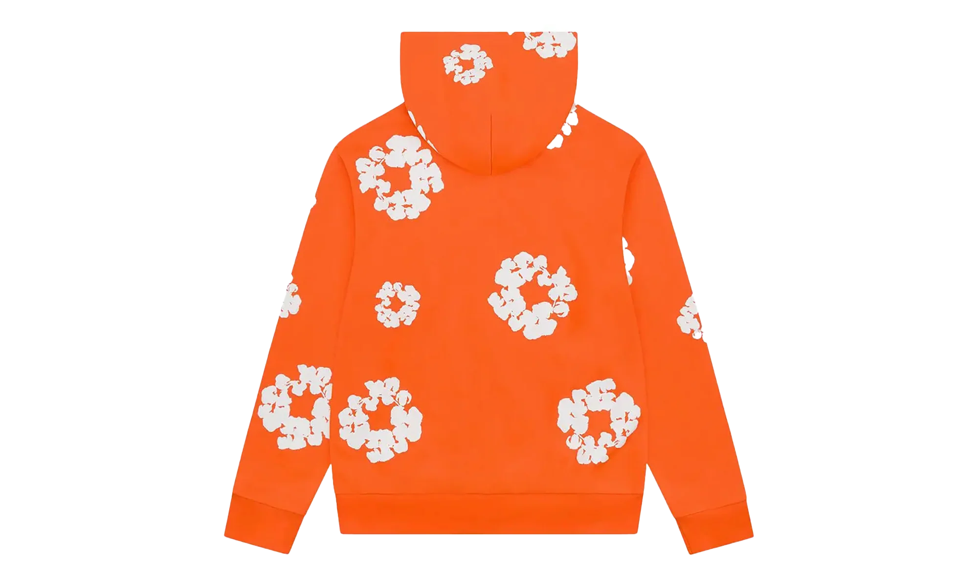 Cotton Wreath Zip Hoodie "Orange" DT452 - Image 2