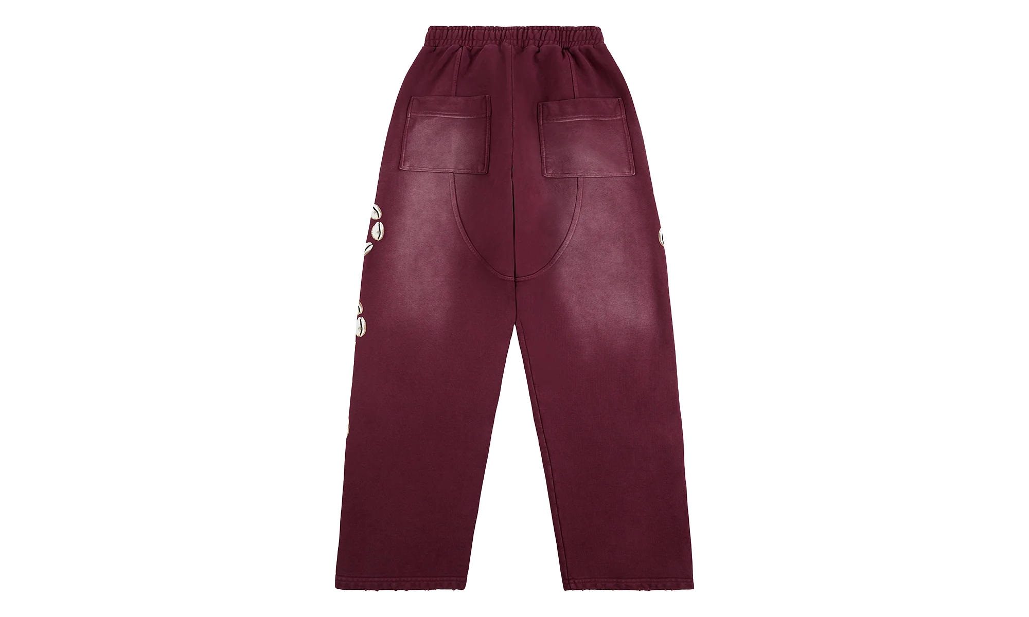 Cowrie Shell Sweatpant "Maroon" BAR27 - Image 2