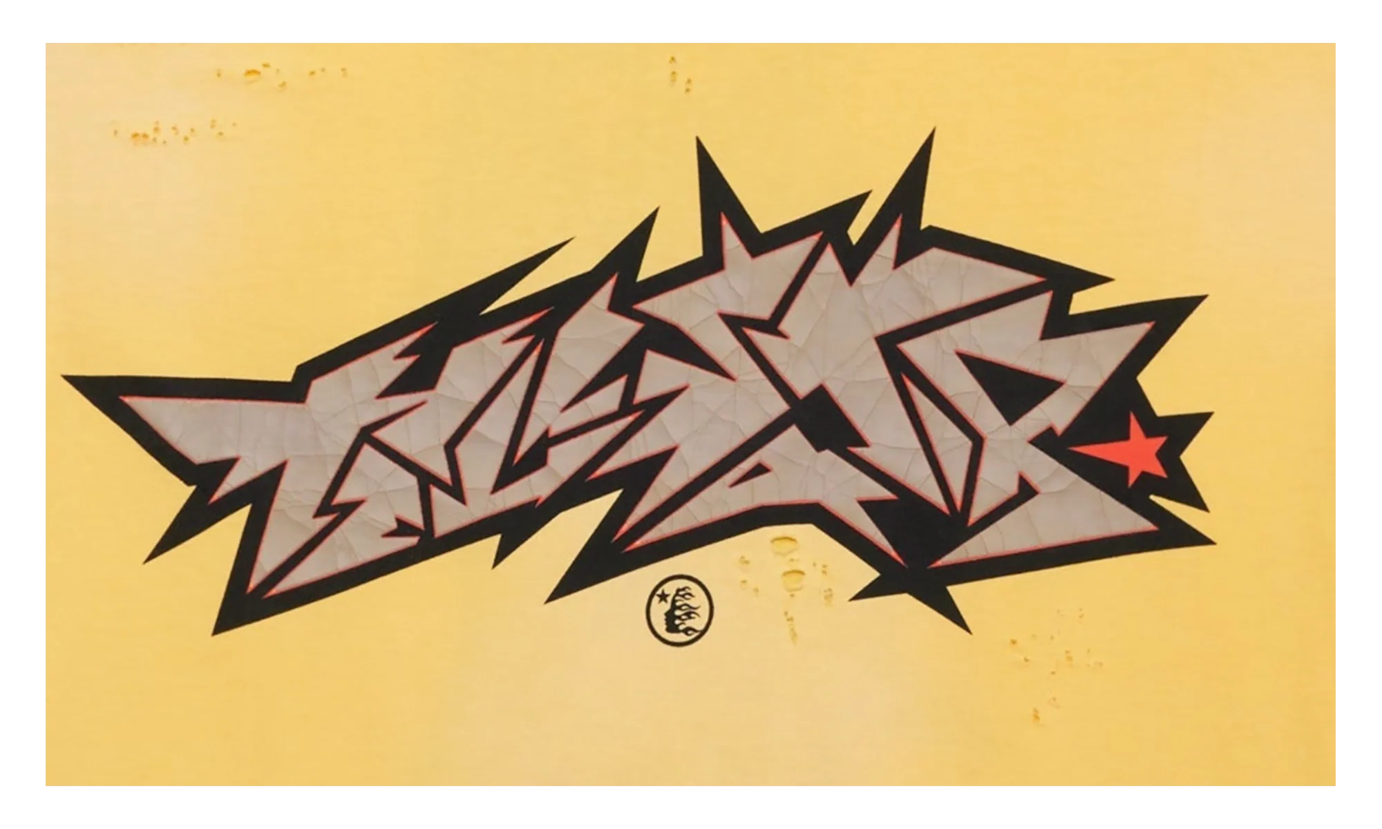 Crack Print Tee "Yellow" HSR205 - Image 2