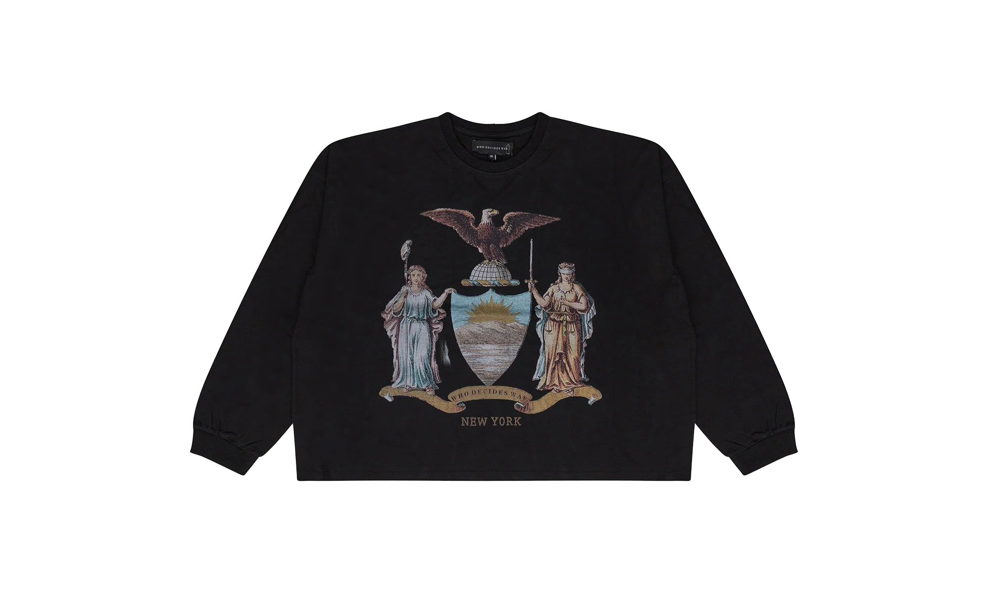 Crest Crewneck Sweatshirt "Black" 11100130002AW23