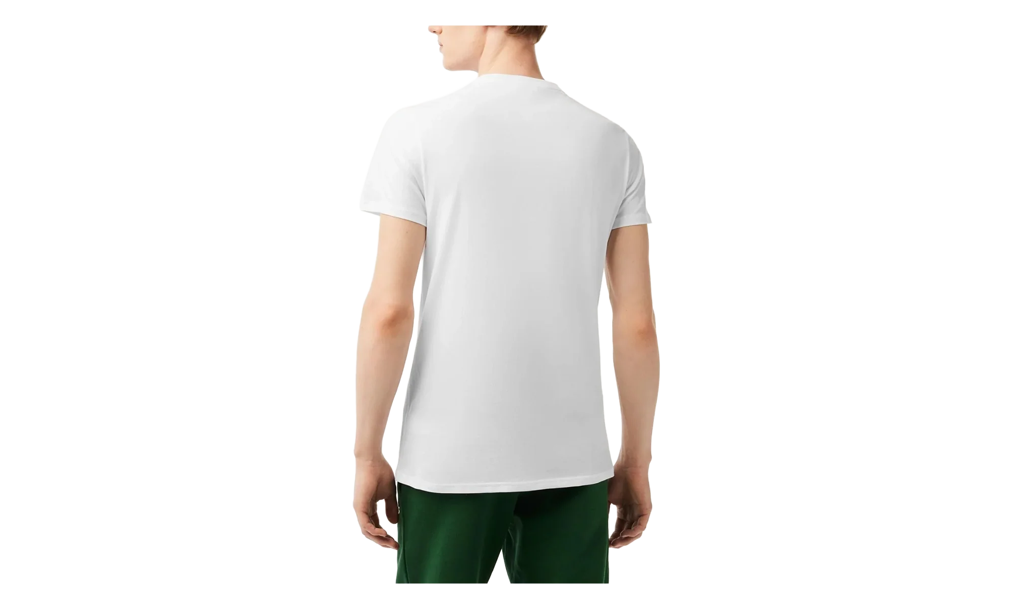 Crew Neck Pima Cotton Jersey T-shirt "White" TH6709 001 - Image 2