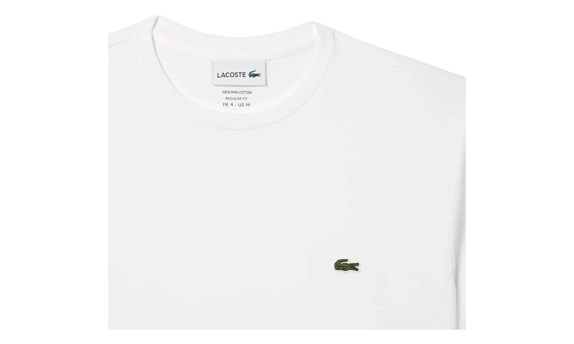 Crew Neck Pima Cotton Jersey T-shirt "White" TH6709 001 - Image 4