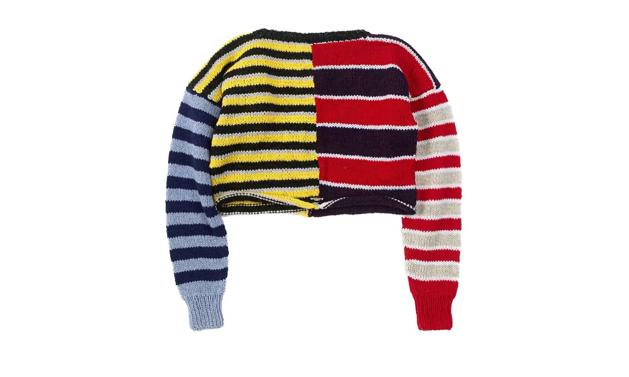 Crop Knitted Cashmere Sweater Wmns "Multicolor" CHRM0617 - Image 2