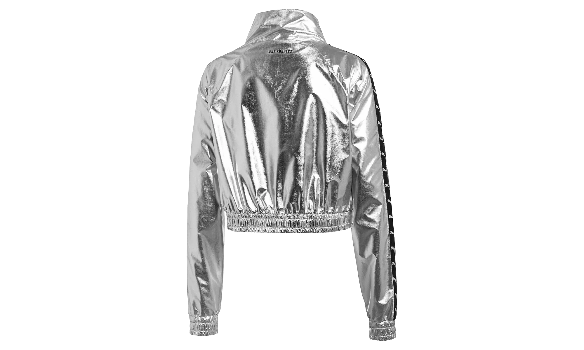 Cropped Zip-Up Track Top WMNS "THE KOOPLES - Silver" 578627 82 - Image 2