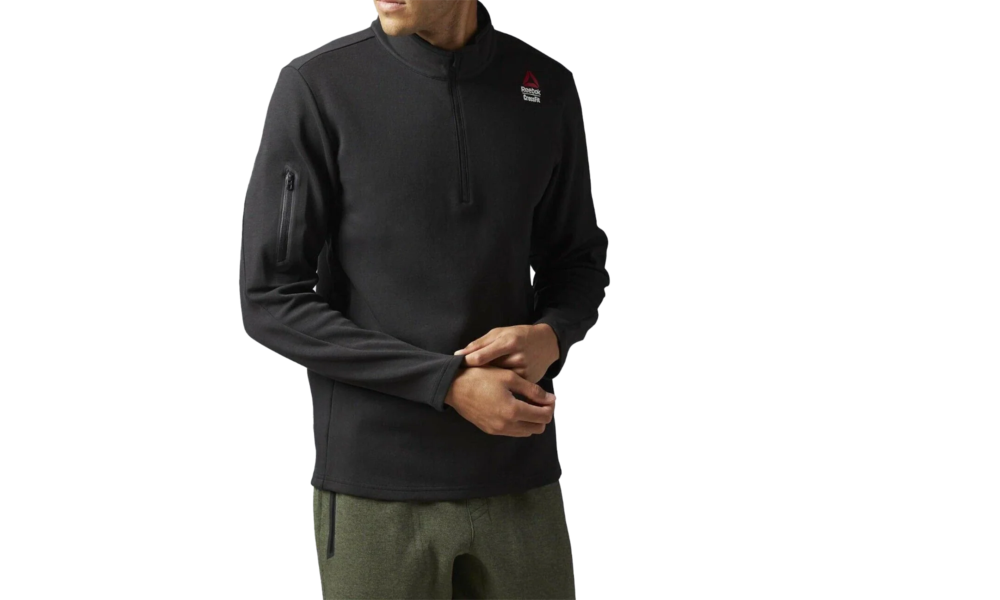 Crossfit 1/4 Zip Fleece "Black" S97258