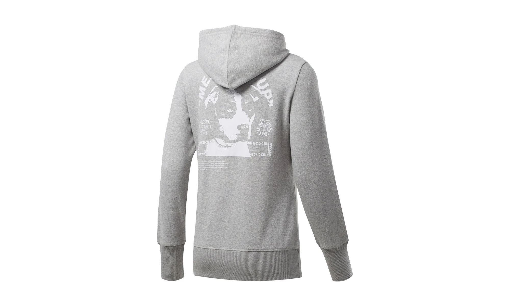 CrossFit Full Zip Hoodie WMNS "Mid Heather Grey" FK4376 - Image 2