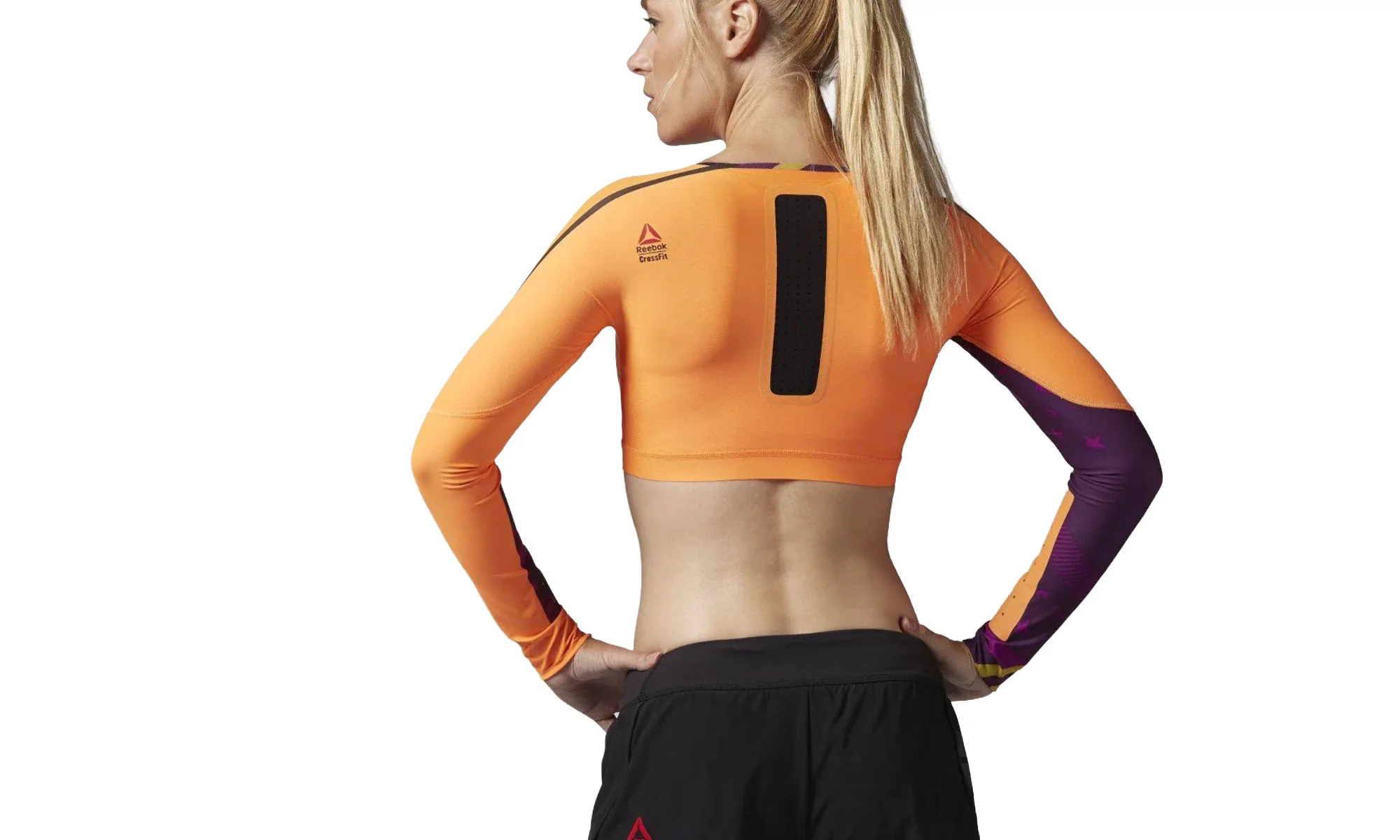 Crossfit Games Compression Crop Top WMNS "Electric Peach" AI0520 - Image 2