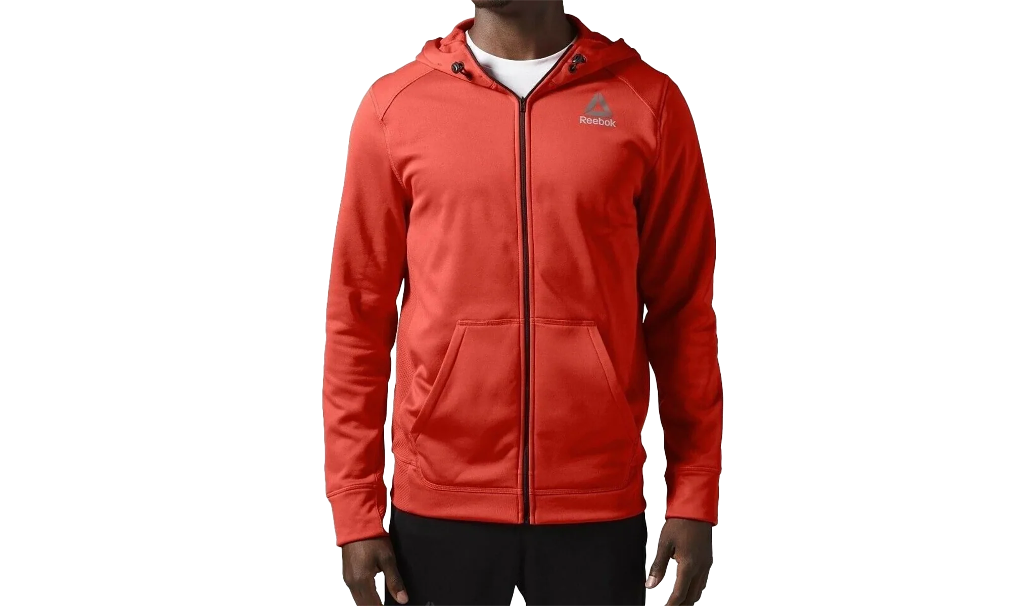 Crossfit Workout Ready Fleece Full Zip Hoodie "Riot Red" S99116