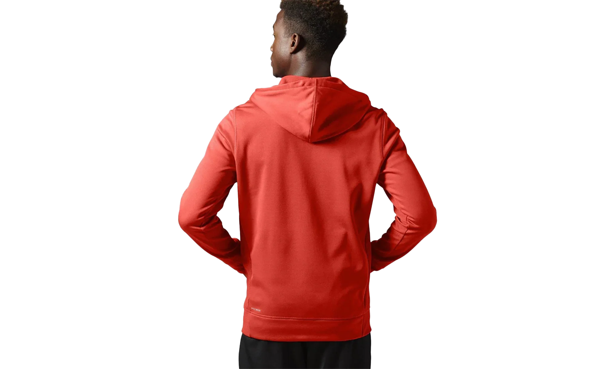 Crossfit Workout Ready Fleece Full Zip Hoodie "Riot Red" S99116 - Image 2