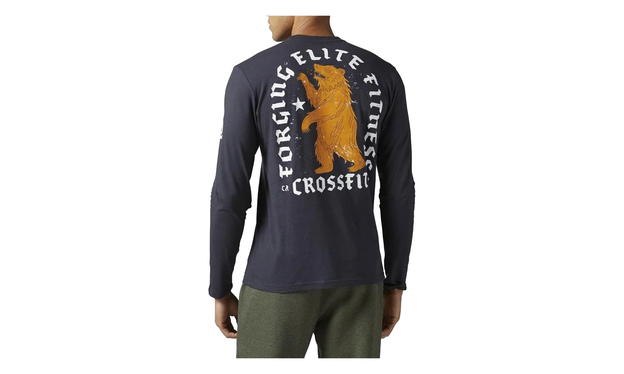 Crossift Forging Elite Fitness Bear Long Sleeve Tee "Lead" B45193 - Image 2
